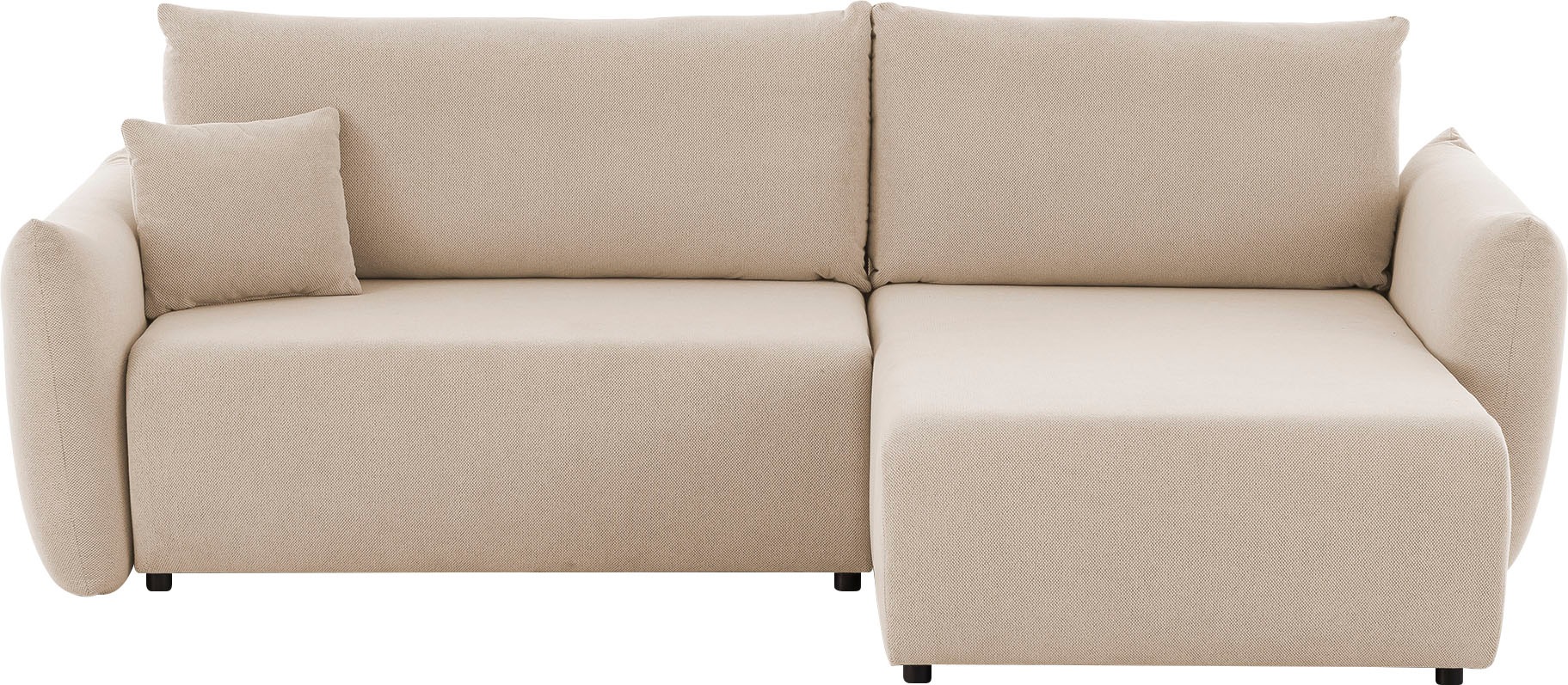 Home affaire Ecksofa »MAVAS Schlafsofa mit Bettkasten, L-Form,« ca.257/127c günstig online kaufen