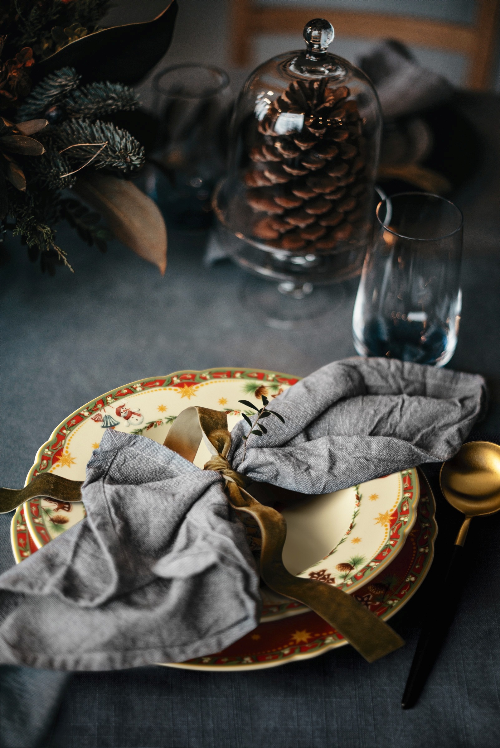 Seltmann Weiden Tafelservice »Teller Set Weihnachten, Advent, Geschirr-Set Marie-Luise« mit weihnachtlichem Dekor, Made in Germany, 12 Teile, für 6 Personen
