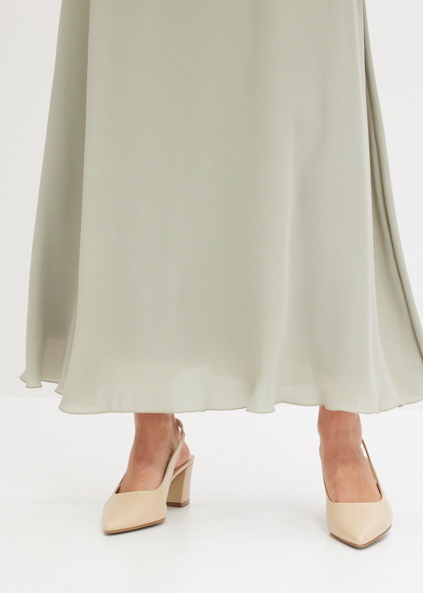 bonprix Maxikleid »Maxikleid mit Spitze« für festliche Anlässe, vollständig gefüttert, taillierte Passform