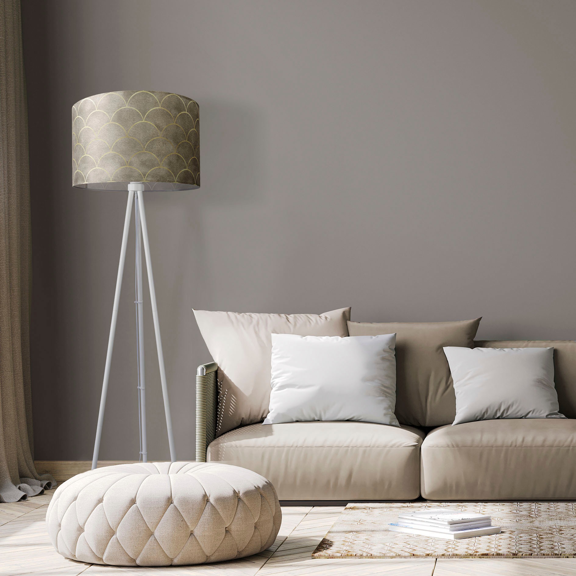 Paco Home Stehlampe »Trina Pillar«, Leuchtmittel E27   ohne Leuchtmittel, S günstig online kaufen
