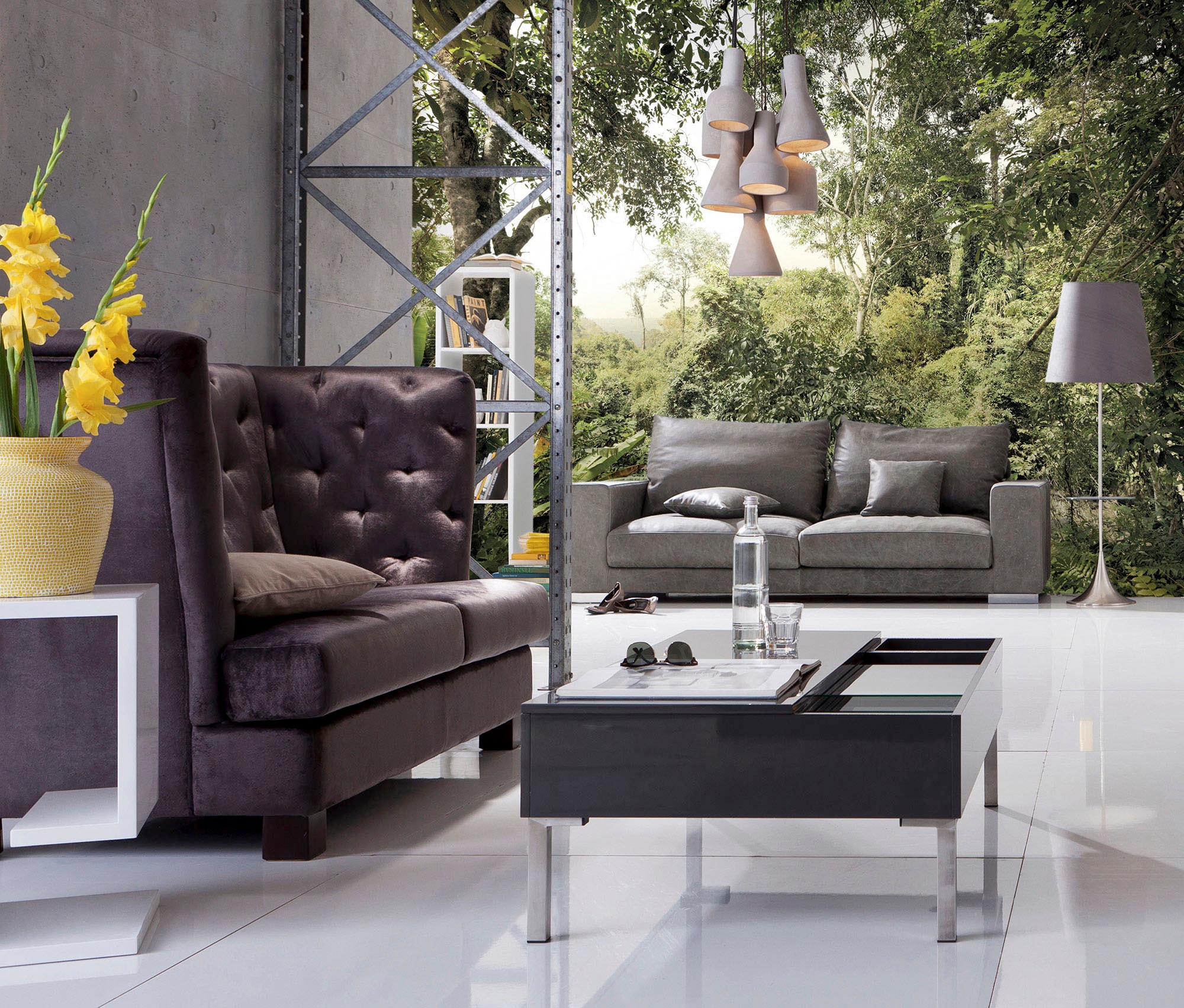 Komar Vliestapete »Digitaldruck Vlies - Dschungel - Größe 400 x 260 cm«, bedruckt, Wohnzimmer, Schlafzimmer