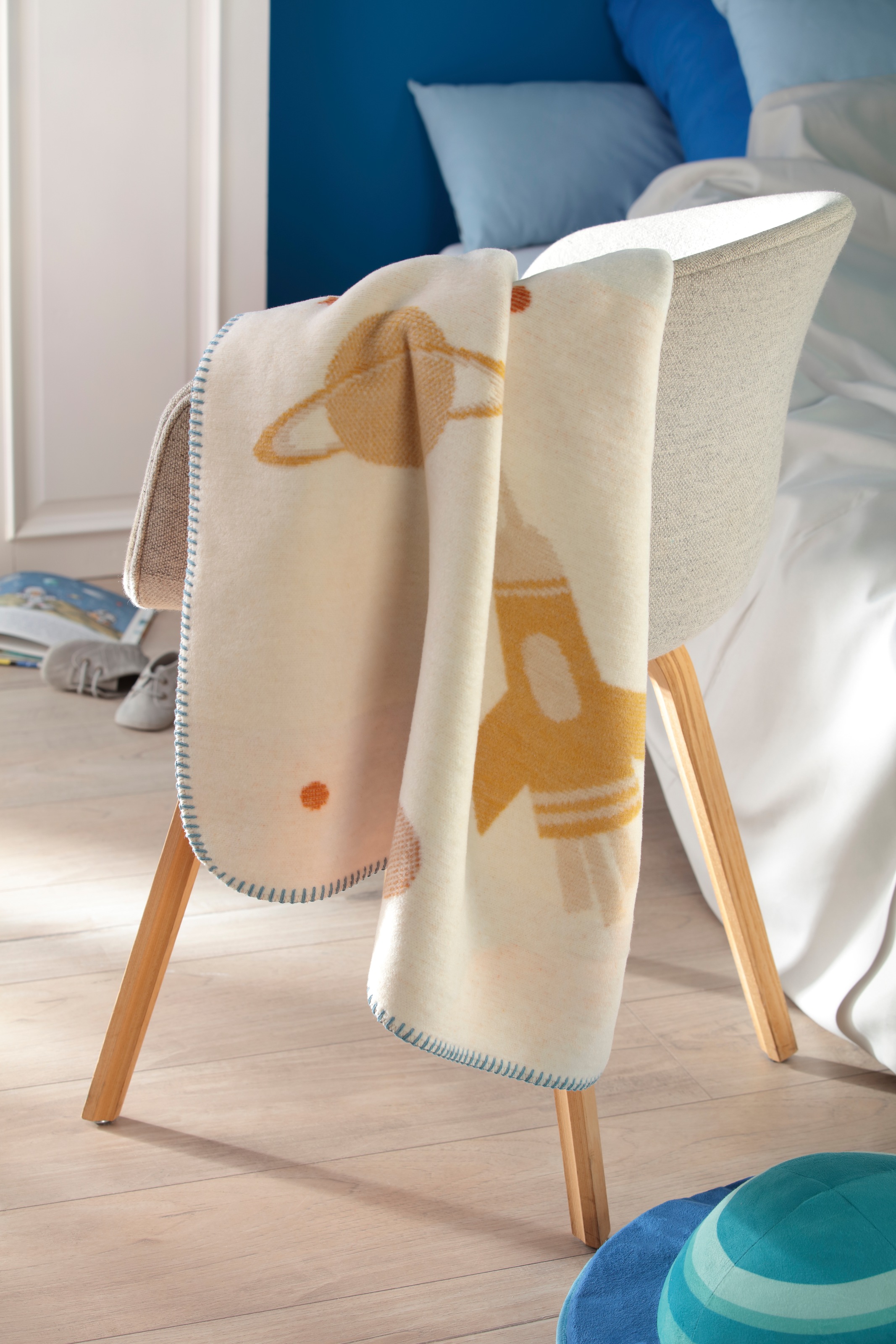 Biederlack Babydecke »Babydecke Orbit«, 75 x 100, mit Zierstich günstig online kaufen