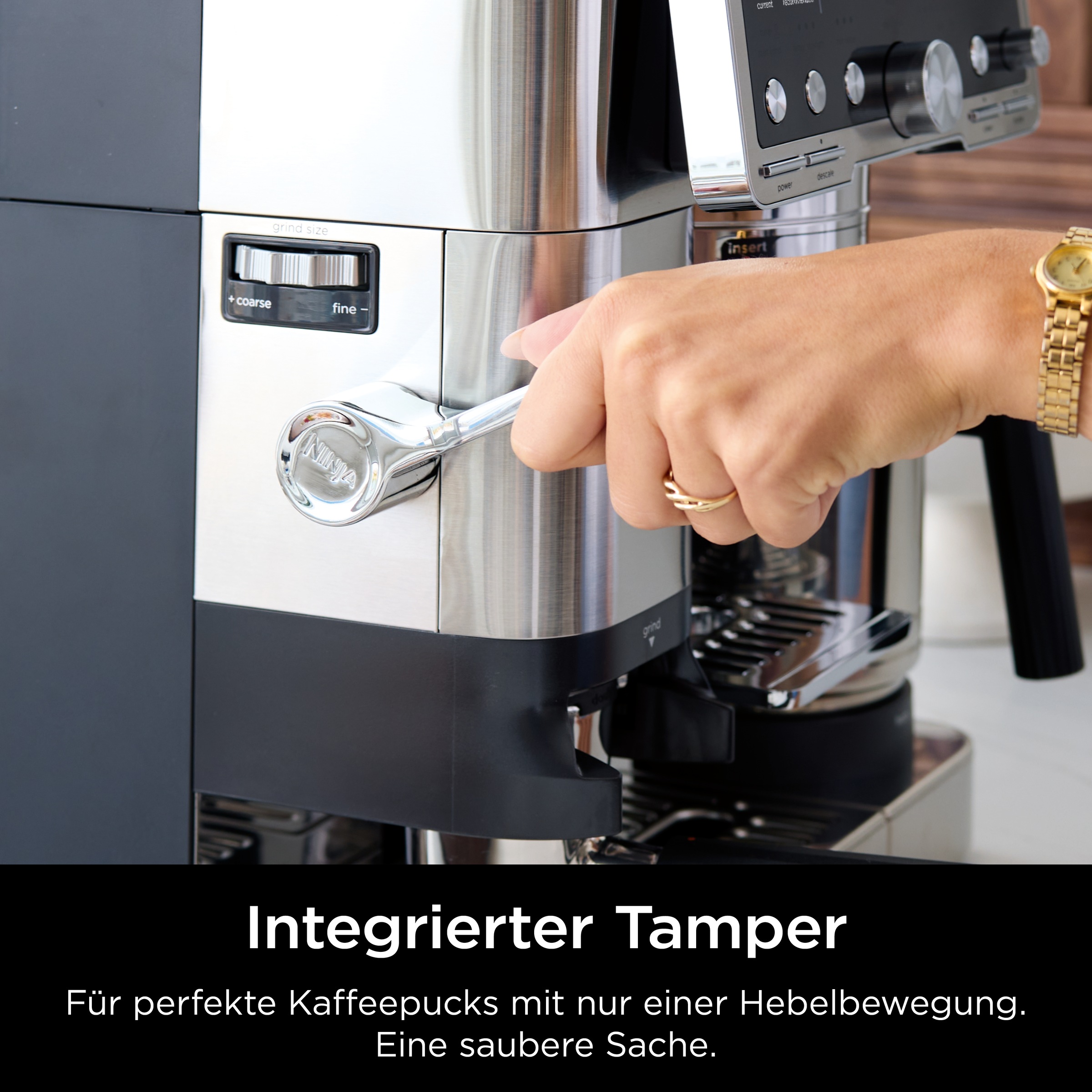 NINJA Espressomaschine »Ninja Luxe™ Café Pro Kaffeemaschine ES701EU«, 3-in-1-Kaffeemaschine für Espresso, Filterkaffee und Cold Brew