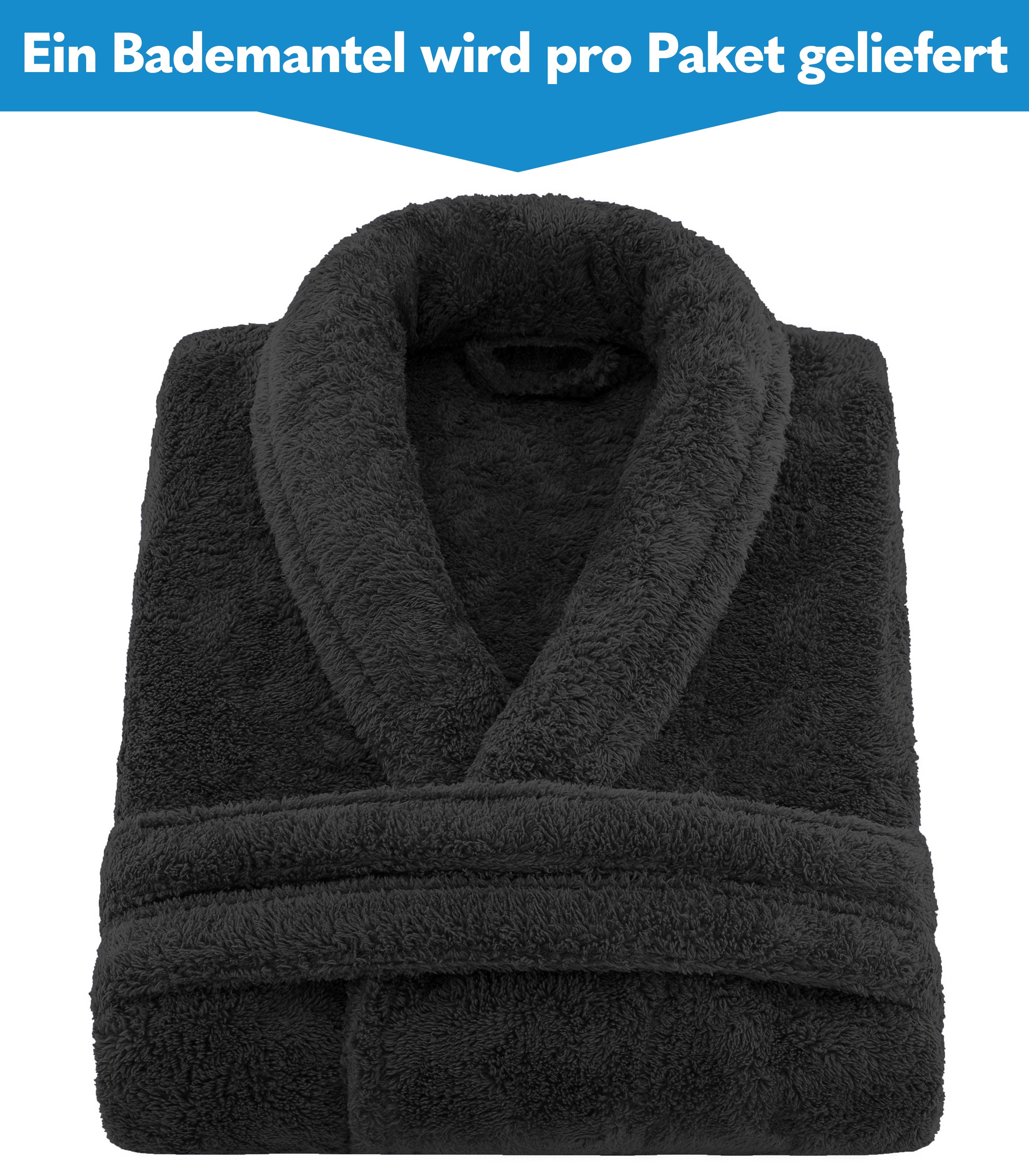 HAMMETEX Bademantel »Bademantel unisex, ultraweicher & flauschiger Fleecemantel«, (Packung), ideal für Sauna & Spa, Hotelbademantel, Morgenmantel