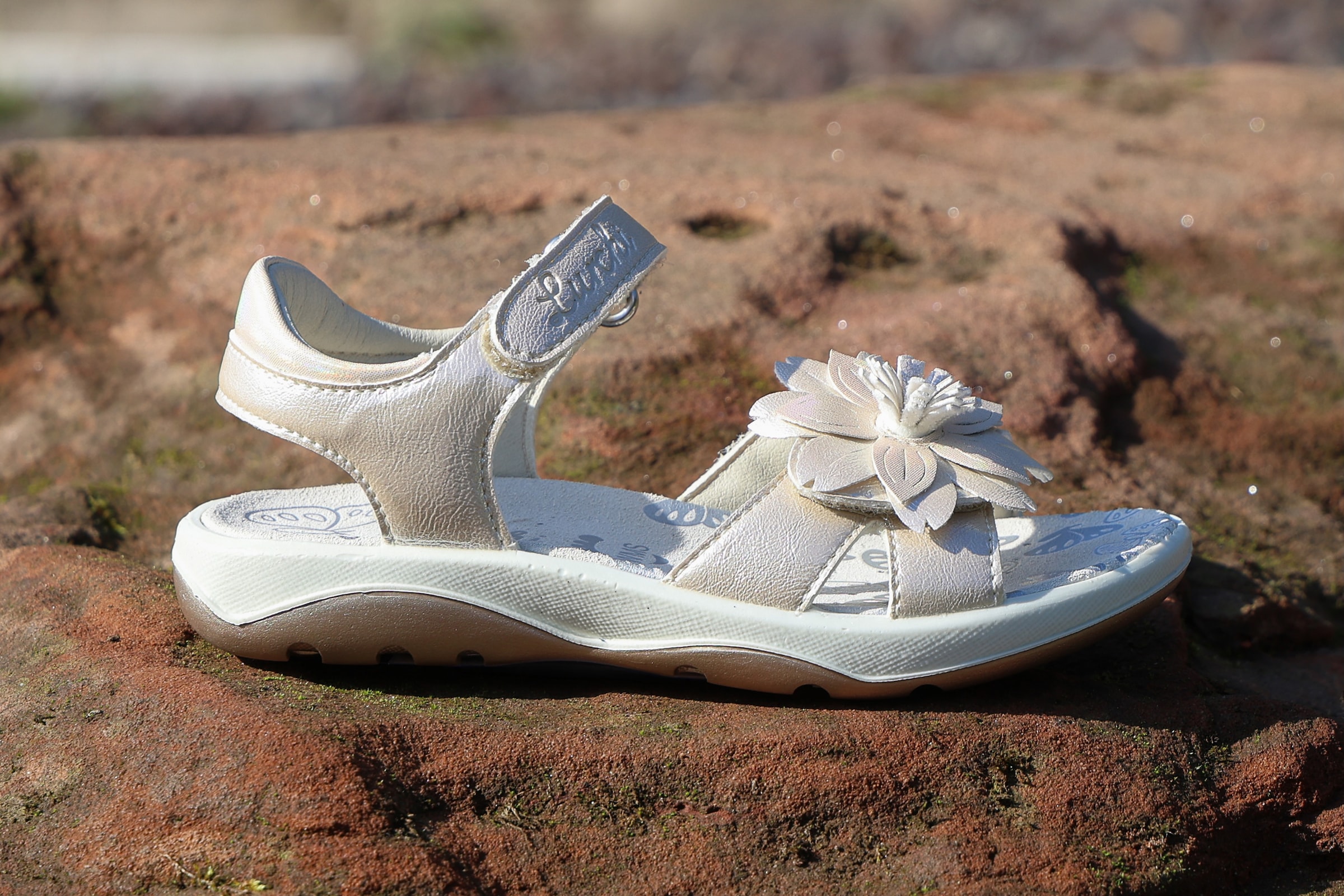Lurchi Sandale »Flora«  Sandalette mit Blumenverzierung, Größenschablone zum Download