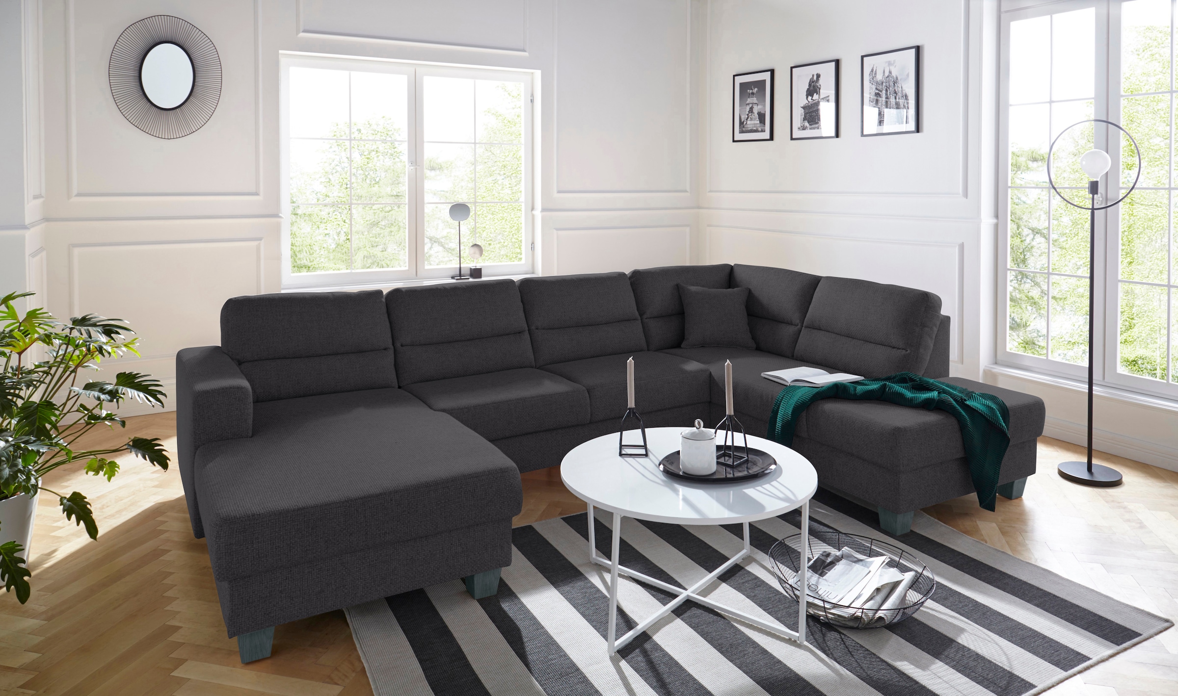 TRENDMANUFAKTUR Wohnlandschaft »Chamber, zeitlos&modern, hoher Sitzkomfort, günstig online kaufen