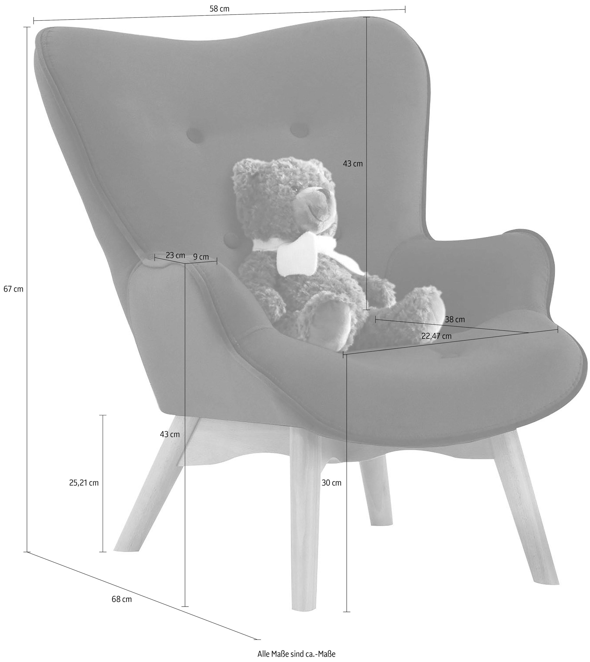 Lüttenhütt Sessel »Duca Mini«, in kleiner Ausführung für Kinder
