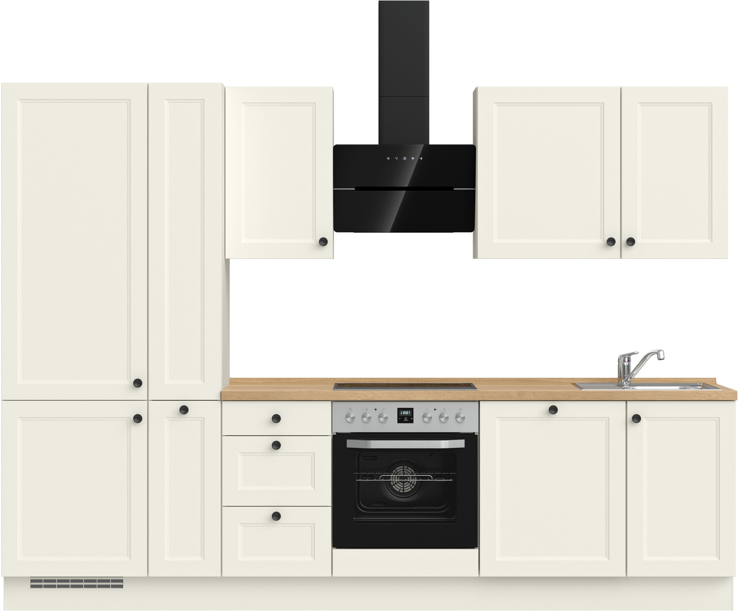 nobilia® Küchenzeile »"Cascada II"«, vormontiert, Breite 300 cm, Ausrichtun günstig online kaufen
