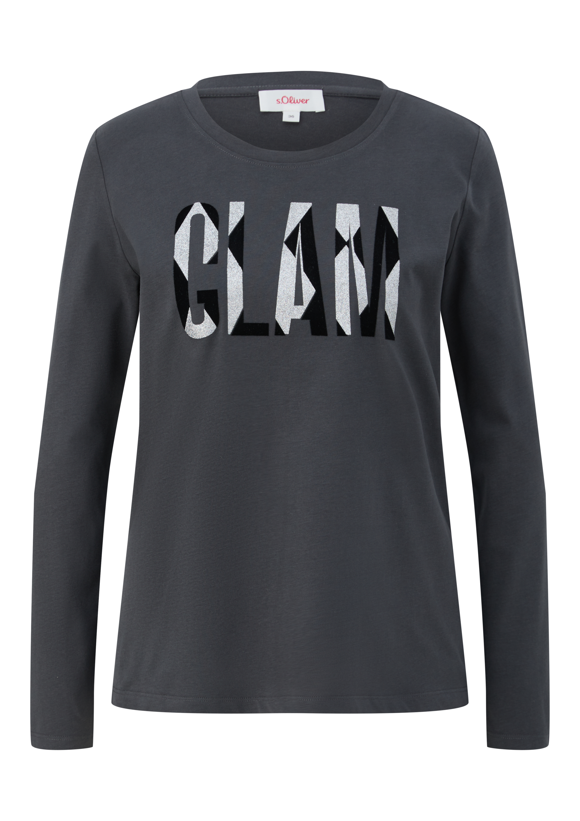 s.Oliver Langarmshirt, mit Schriftzug