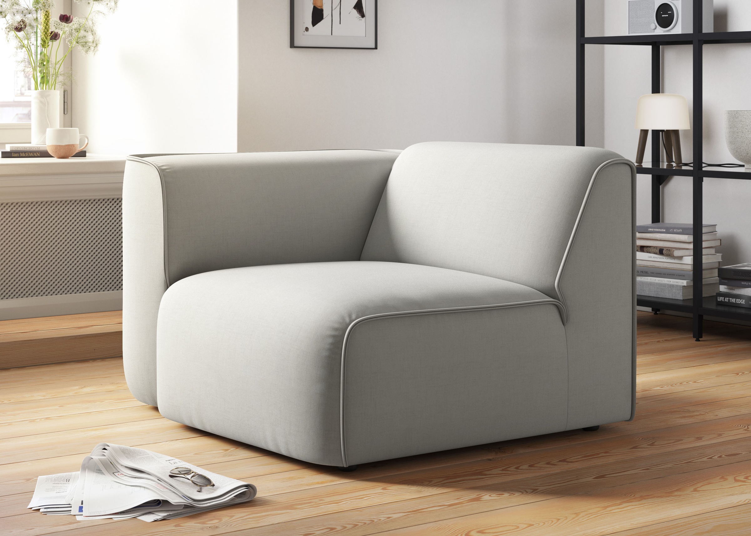 RAUM.ID Sessel »Merid Sofa-Eckelement, Maße B/T/H: 109/97/46 cm«, als Modul günstig online kaufen