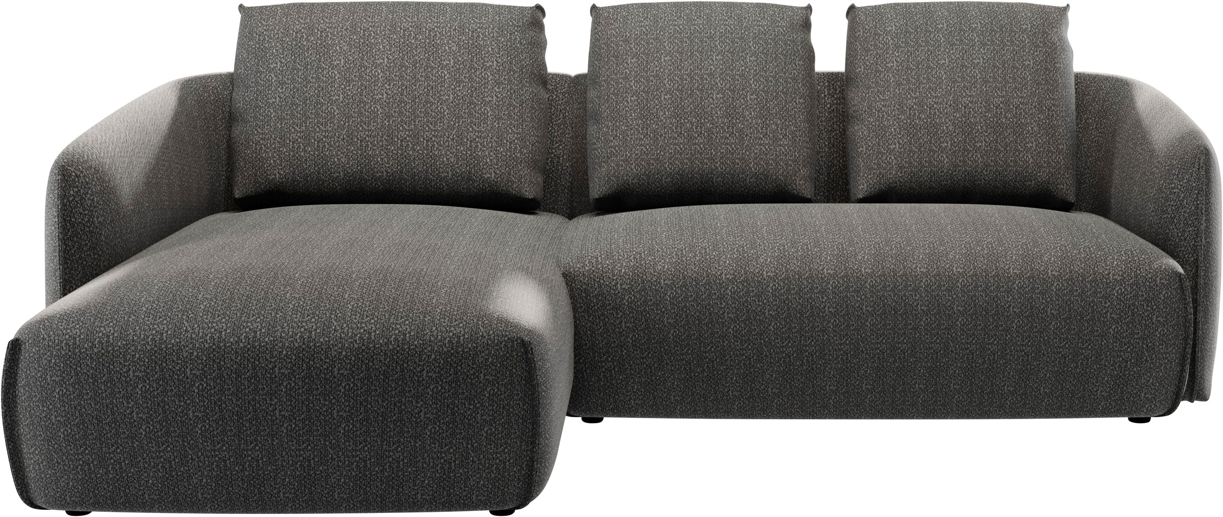TRENDMANUFAKTUR Ecksofa "Shawn Designsofa mit elegant geschwungen Armlehnen günstig online kaufen