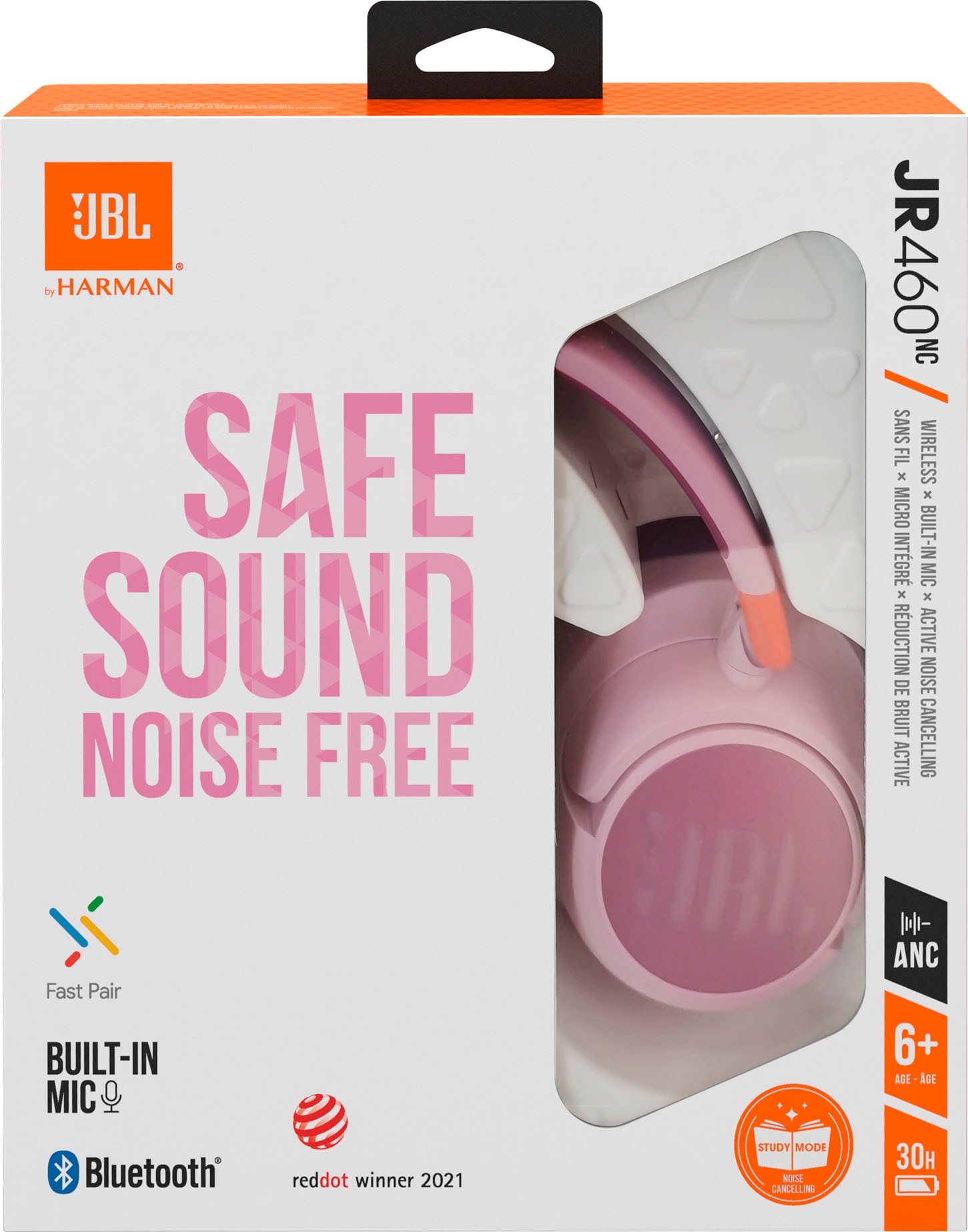 JBL Kinder-Kopfhörer »JR460NC«, Bluetooth-A2DP Bluetooth-AVRCP Raten Noise bestellen auf Active Cancelling Bluetooth-HFP, Noise-Cancelling
