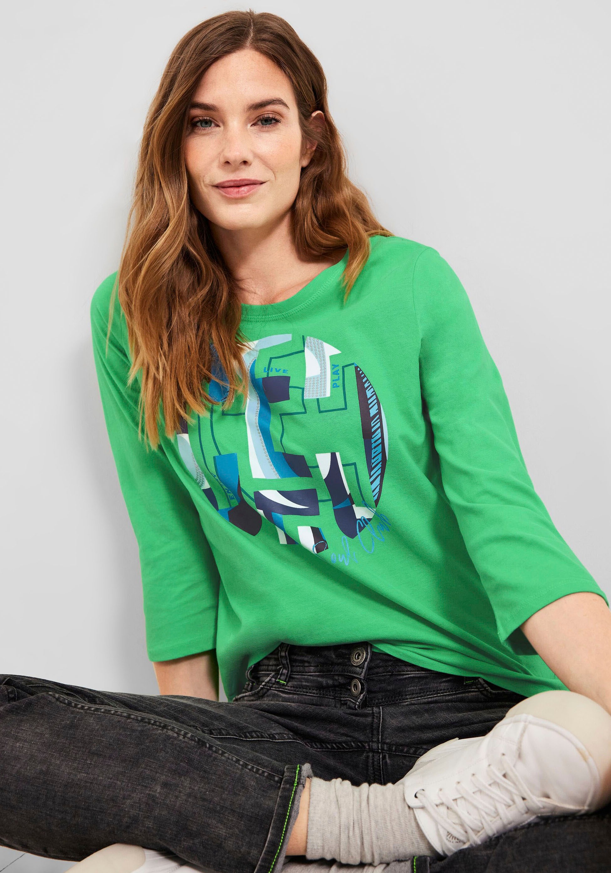 Cecil 3/4-Arm-Shirt, in modernem Design online kaufen