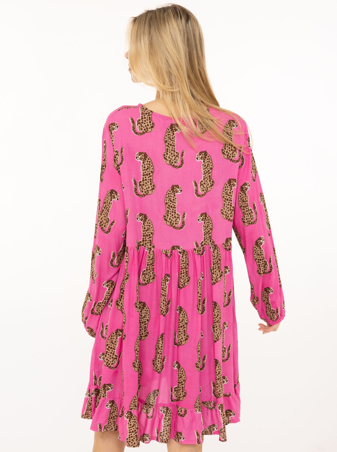 Zwillingsherz Sweatkleid »"Loevely Leopard"« Leopardenmotiv, mit Tassel, lange Ärmel, figurumspielend