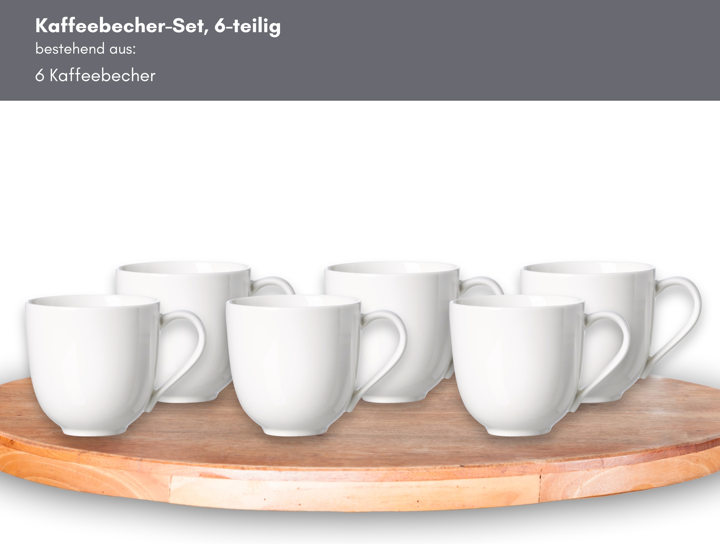 Ritzenhoff & Breker Becher »Skagen«, (Set, 6 tlg.), 6-teilig, zeitlos moderne Ästhetik, 400 ml