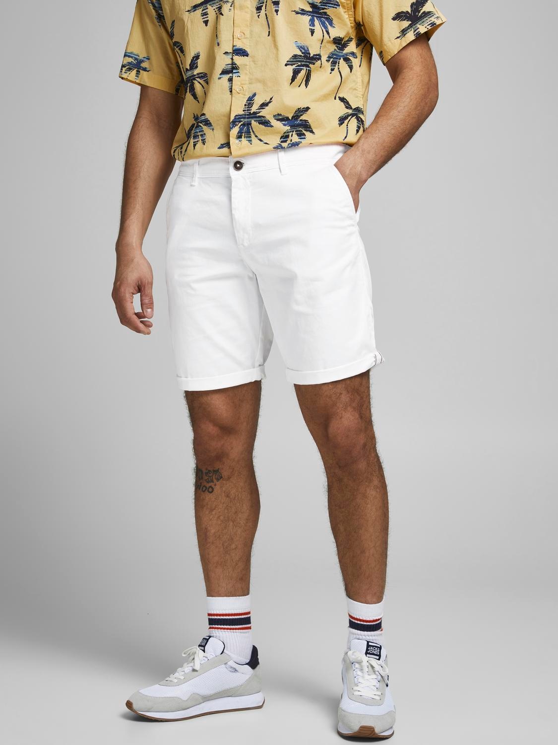 Jack & Jones Chinoshorts »JPSTBOWIE JJSHORTS S«, mit Aufschlag