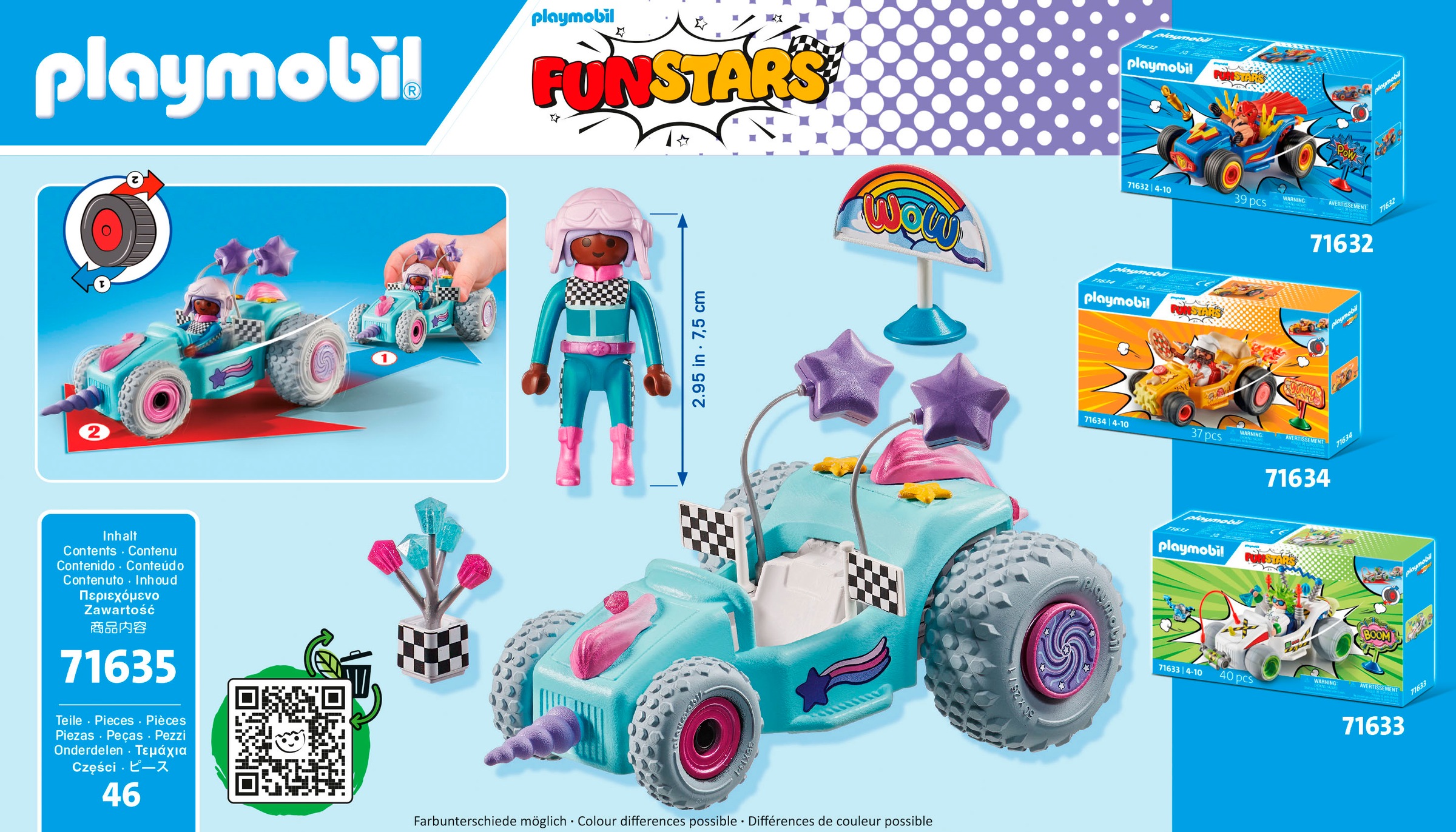 Playmobil® Konstruktions-Spielset »Rasendes Einhorn (71635), Funstars« Made in Germany