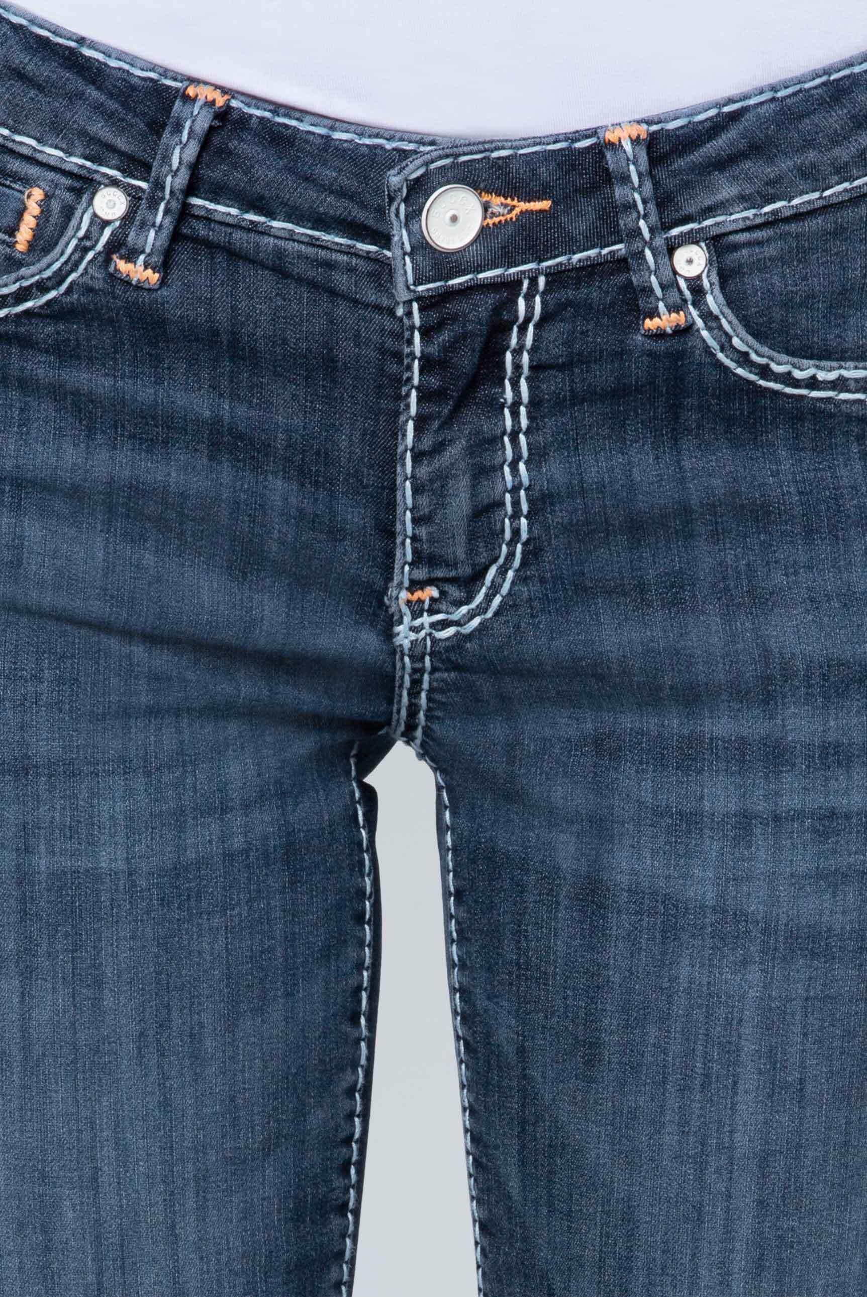 SOCCX Regular-fit-Jeans, mit bei Kontrast-Steppungen online