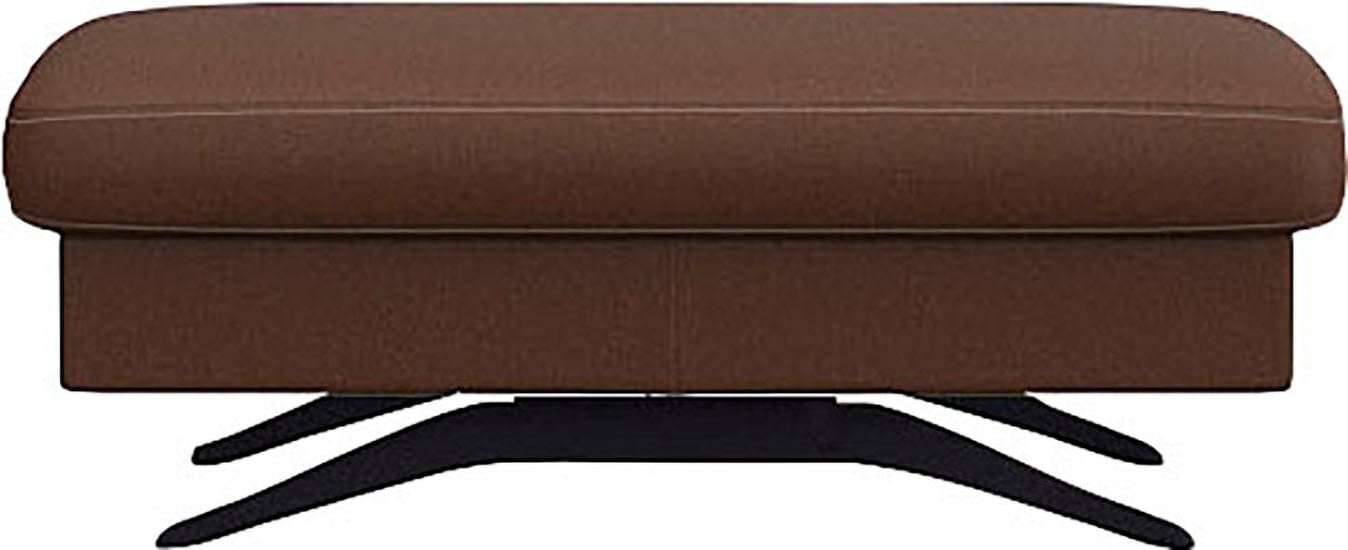 FLEXLUX Pouf »Glow Sitzhocker, Polsterhocker«, Hocker mit Stauraum, Fuß schwarz