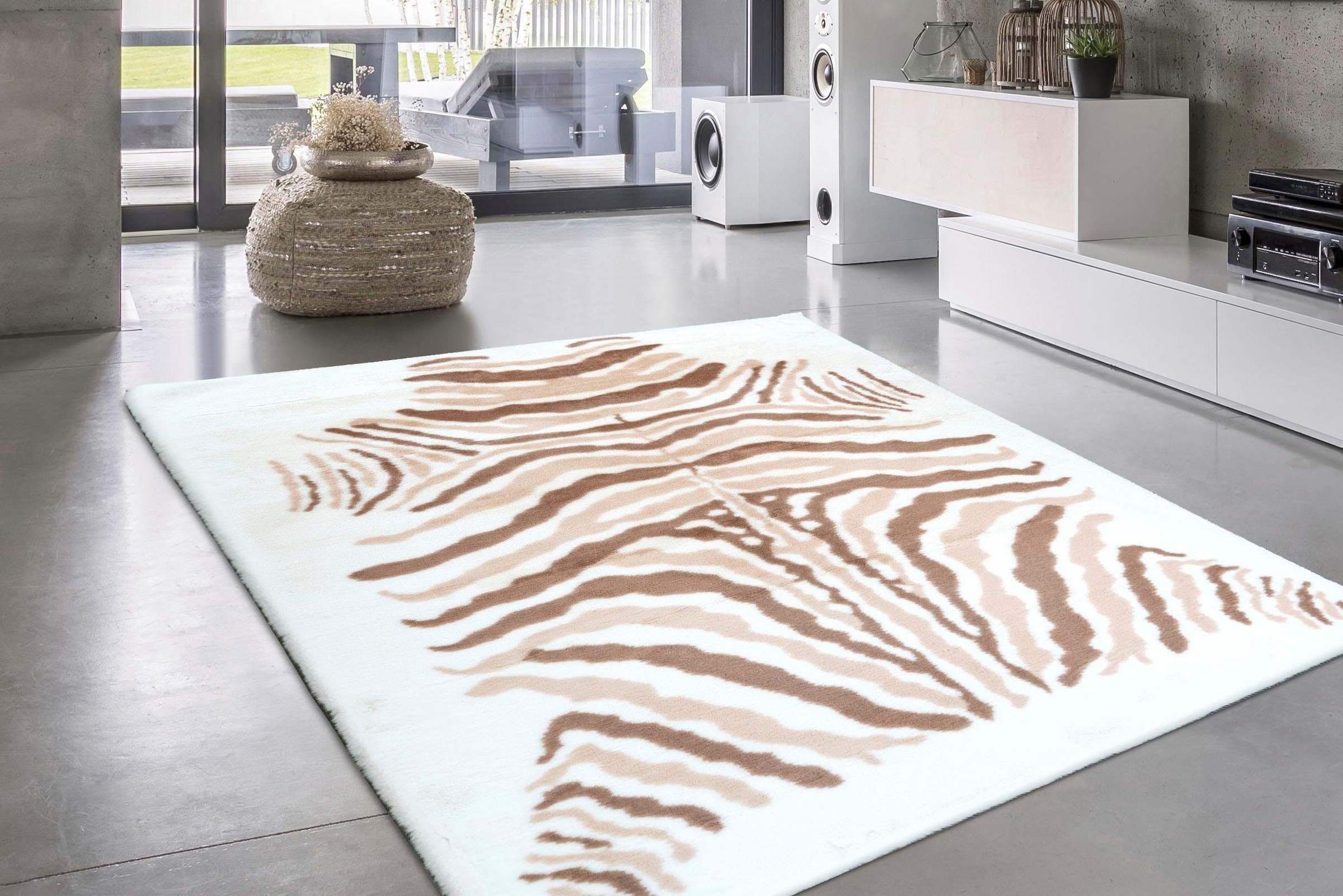 my home Hochflor-Teppich »Elias«, rechteckig, 30 mm Höhe, Fell-Optik, Wohnzimmer