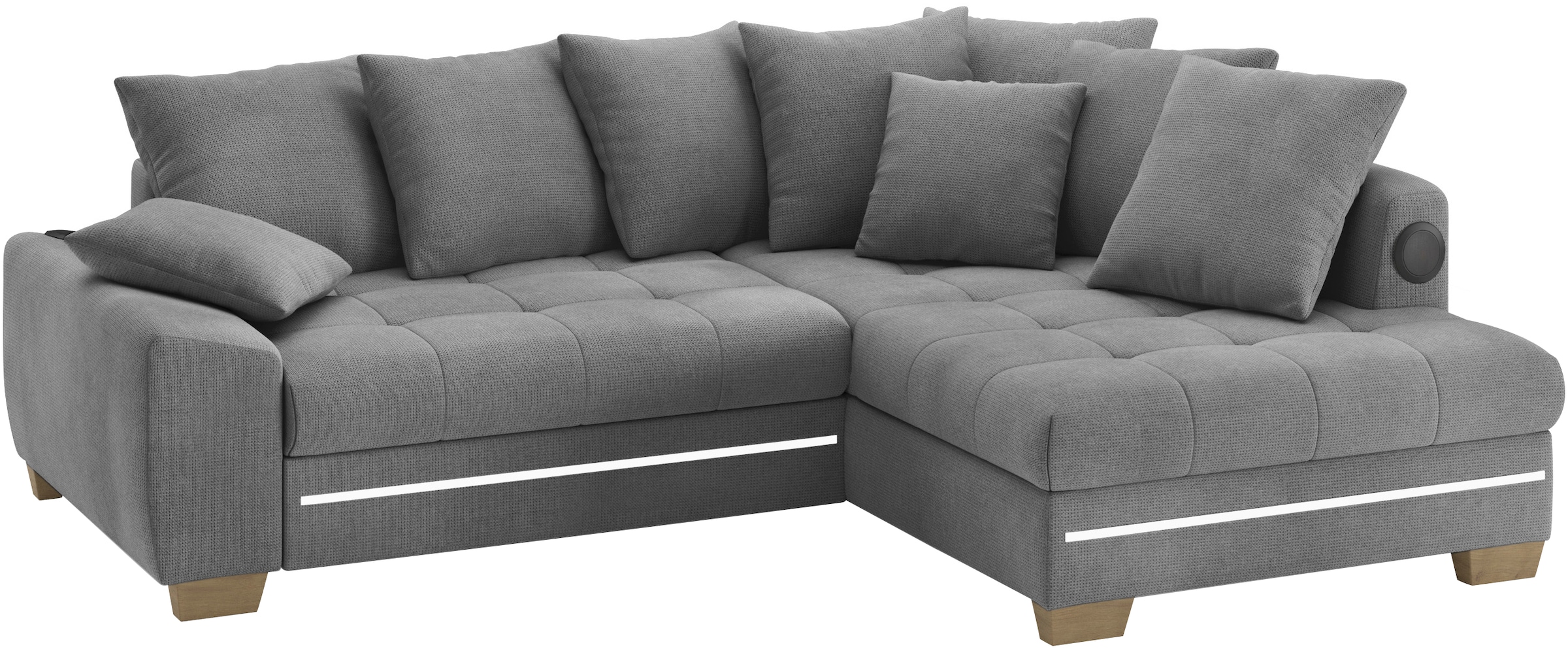 Mr. Couch Ecksofa »Nikita II, L-Form« RGB-LED, Bluetooth-Soundsystem, wahlw günstig online kaufen