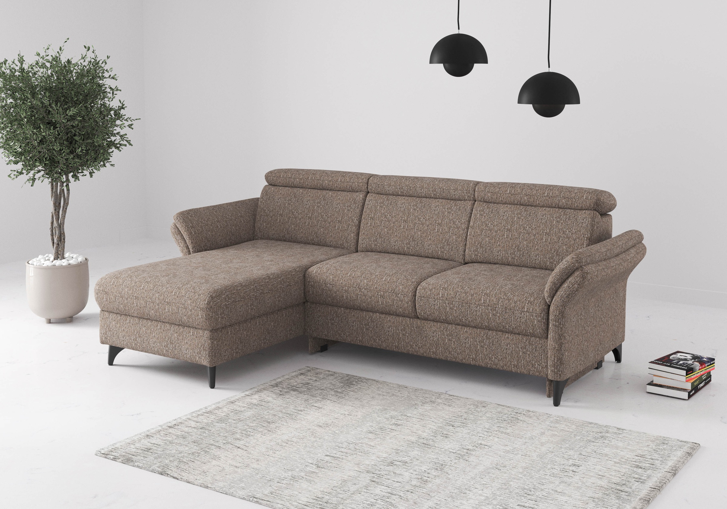 sit&more Ecksofa »Glendale« inkl. Kopfteilverstellung,wahlweise mit Vorzieh günstig online kaufen