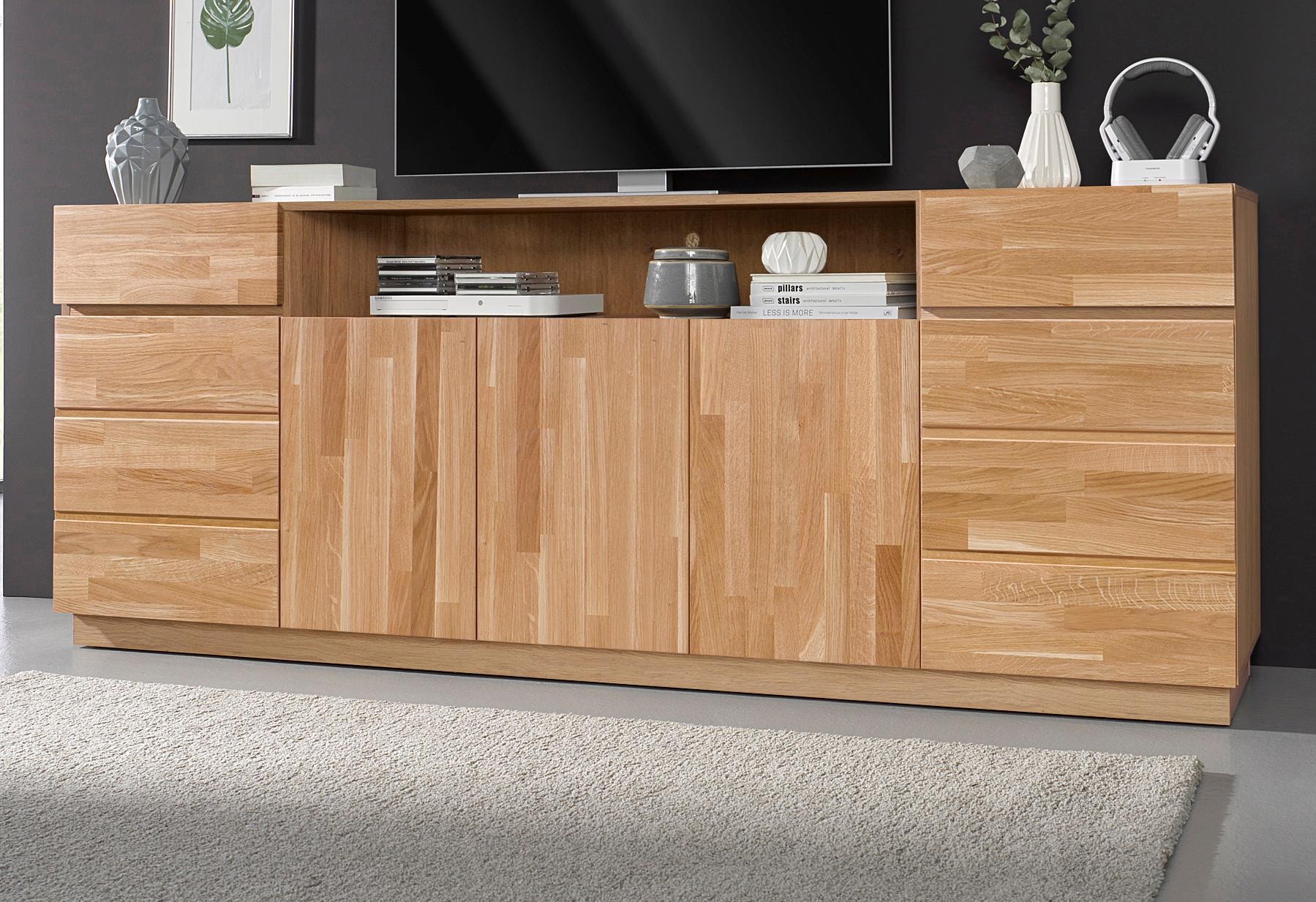 Home affaire Sideboard, Kommode, Breite 220 cm, teilmassiv, FSC®-zertifiziert