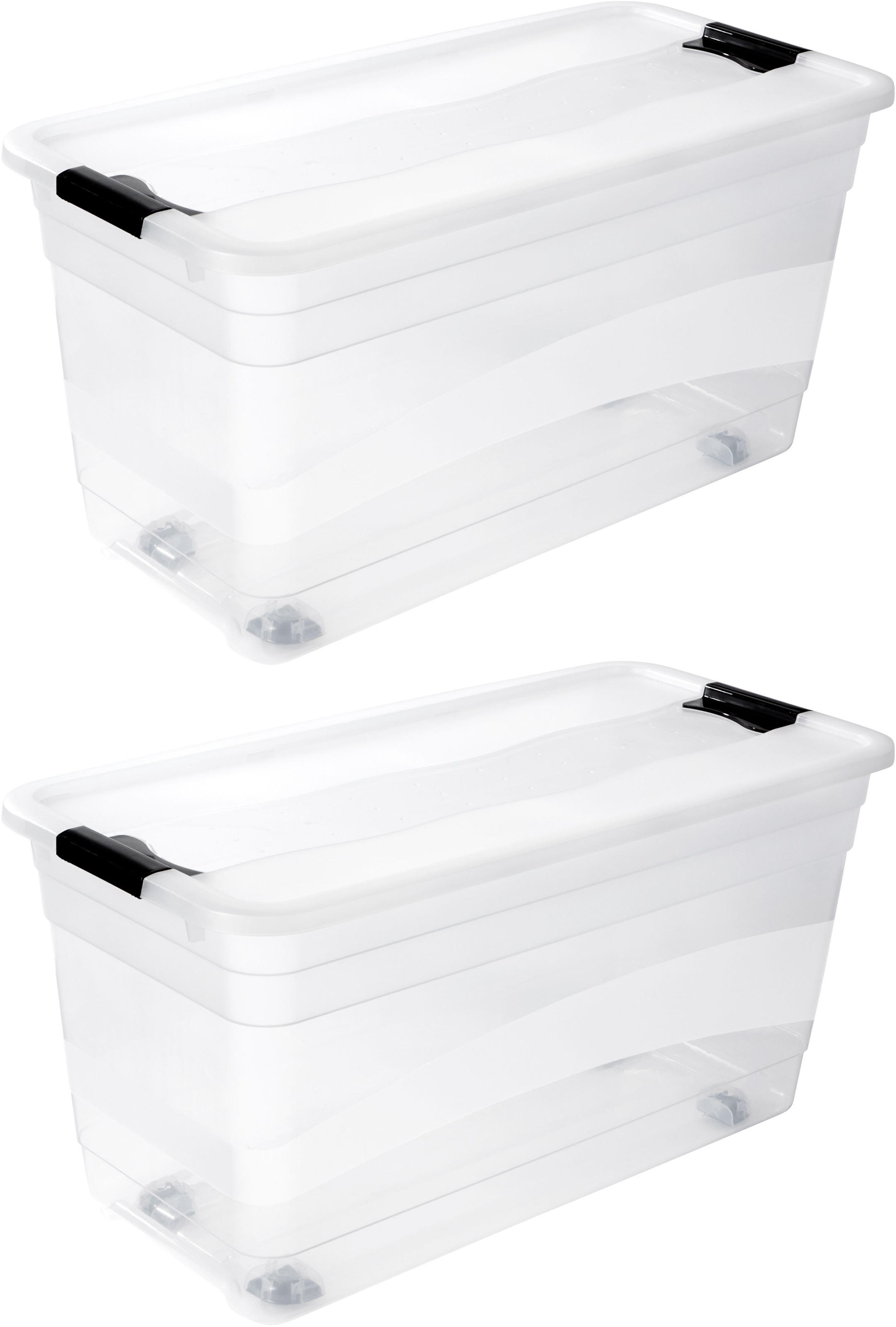 keeeper Aufbewahrungsbox »Konrad, Box mit Rollen, 2er Set, 83 L, 79,5 x 39, günstig online kaufen