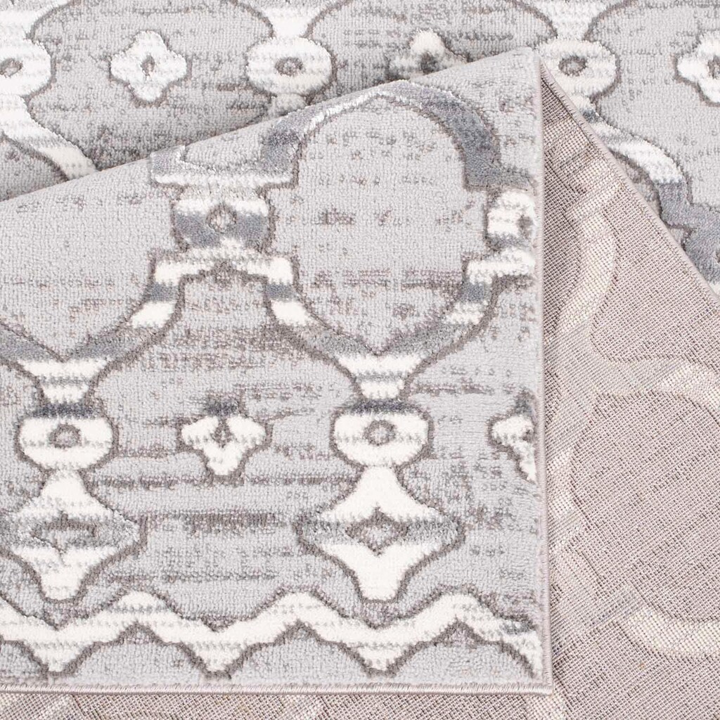 Carpet City Bettumrandung »Platin 7885«, (3 tlg.), Bettvorleger, Marokkanisch, Glänzend durch Polyester, Läuferset