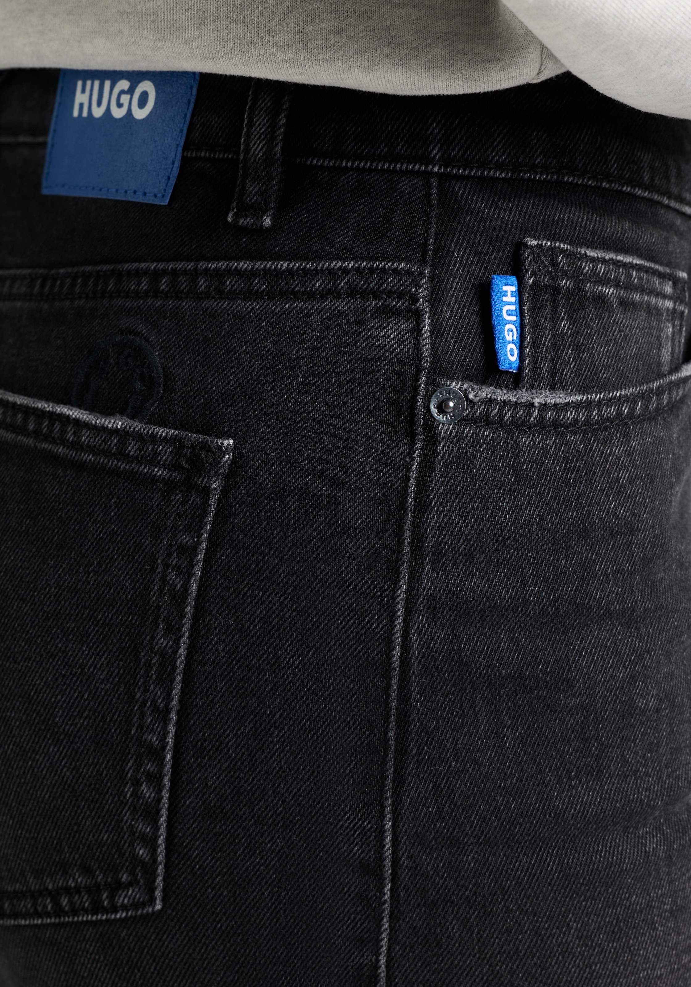 HUGO Blue Jeansrock »Goja« in Midi-Länge, mit asymmetrischem Schlitz