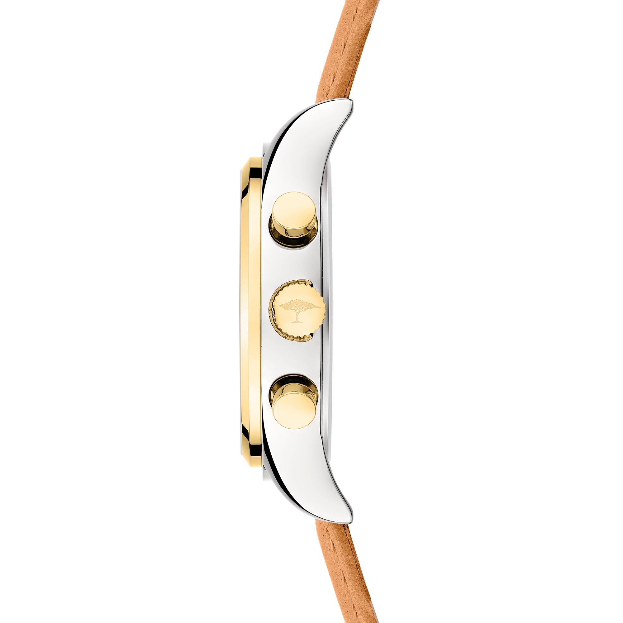 FYNCH-HATTON Chronograph Quarzuhr, Armbanduhr, Damenuhr, Lederarmband, analog, Stoppfunktion