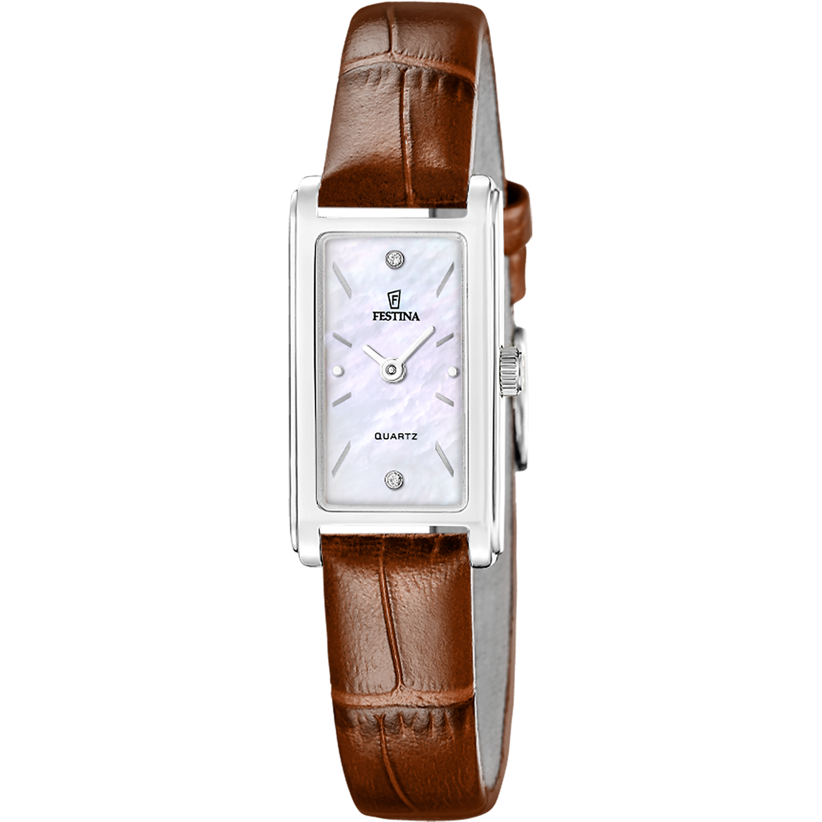 Festina Quarzuhr »Mademoiselle« Armbanduhr, Damenuhr, Lederarmband, analog