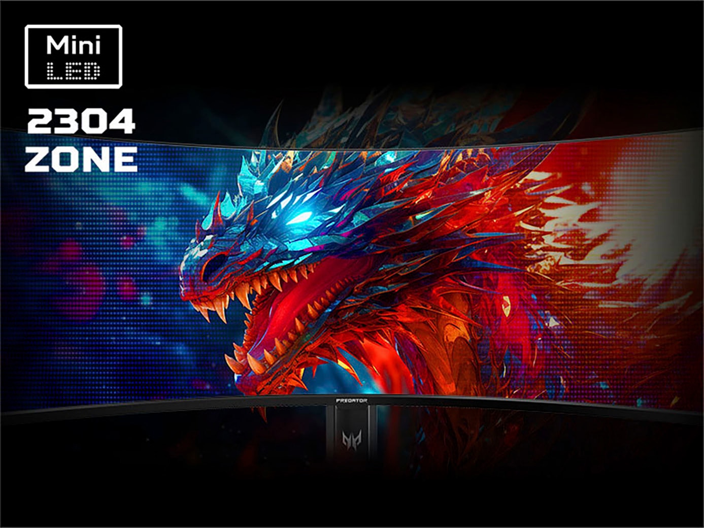 Acer Curved-Gaming-LED-Monitor »Predator Z57« 145 cm/57 ″  7680 x 2160 px DUHD 1 Reaktionszeit 120 Hz MiniLED