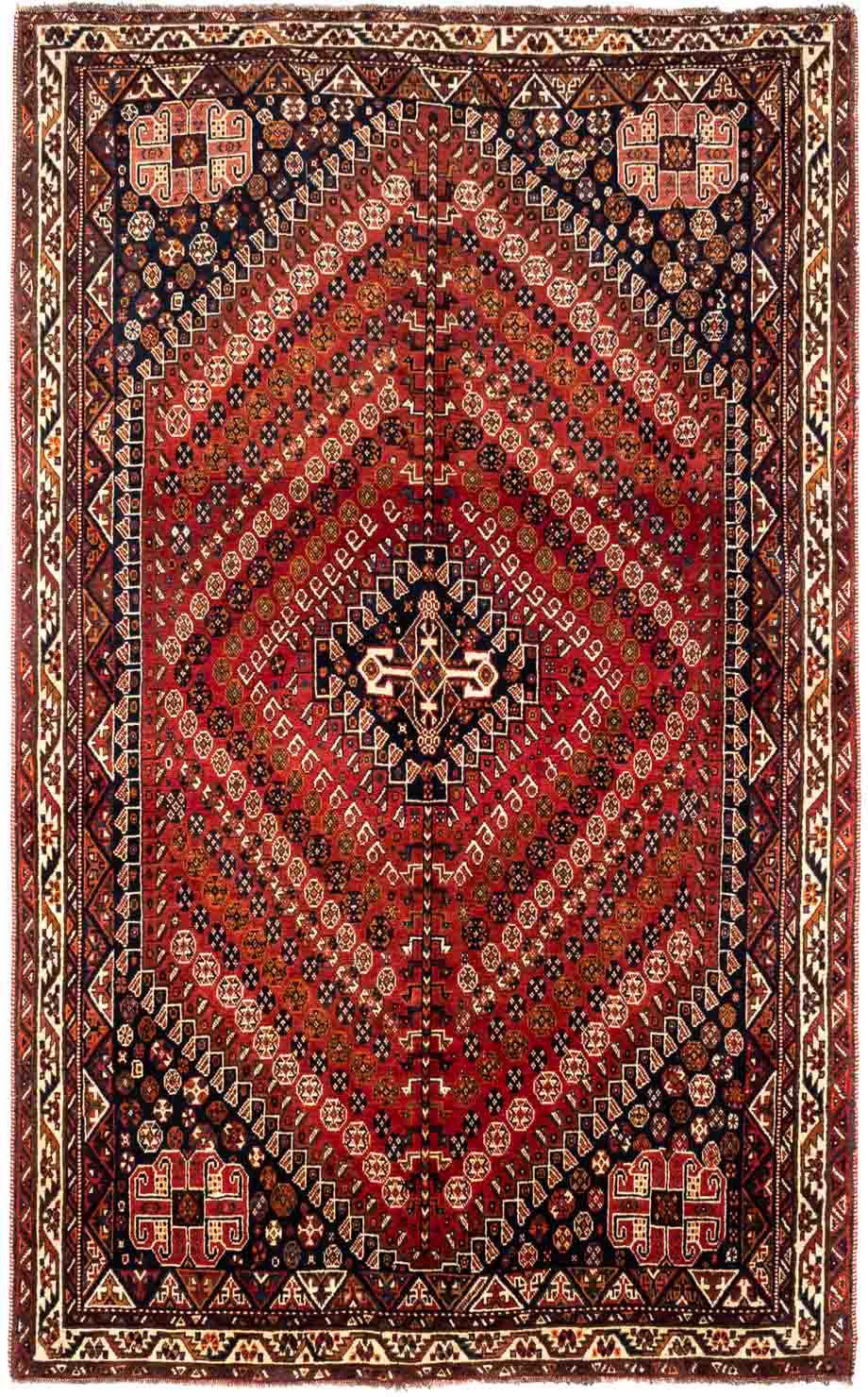 morgenland Wollteppich »Shiraz Medaillon 253 x 164 cm«, rechteckig, 1 mm Hö günstig online kaufen