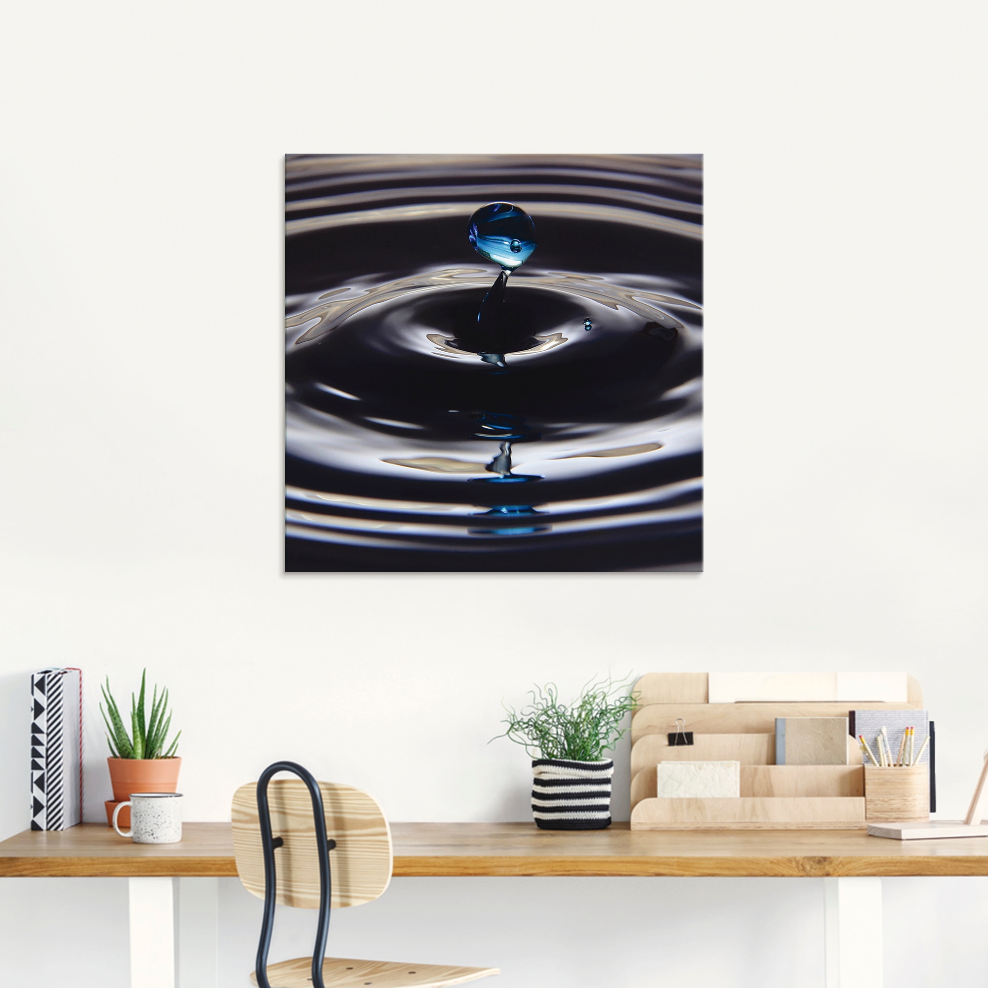 Artland Glasbild »Verlorener Tropfen«, Zen, (1 St.), in verschiedenen Größen