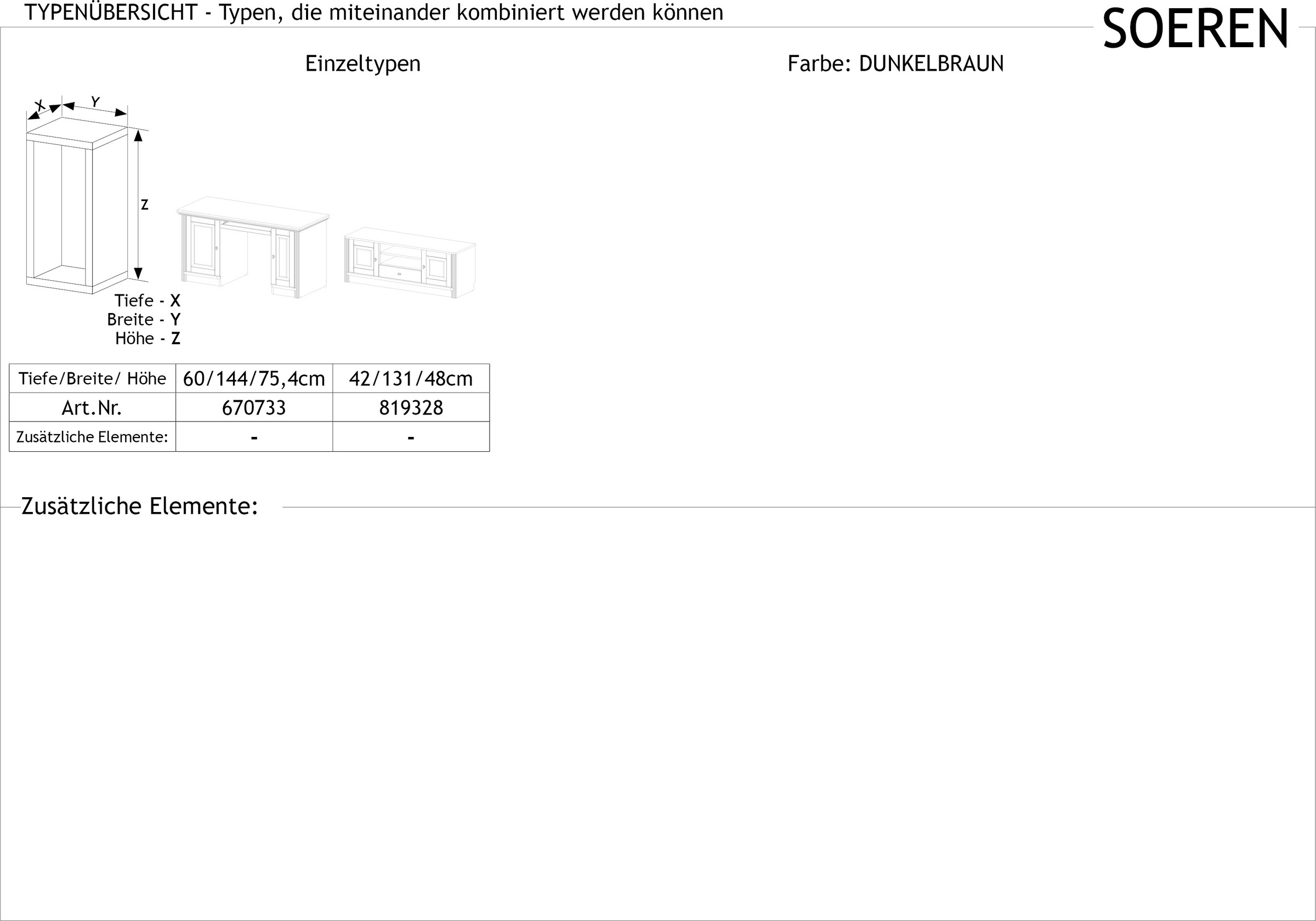 Home affaire TV-Board »Soeren«, aus massiver Kiefer, Breite 131 cm, stilvolles Design