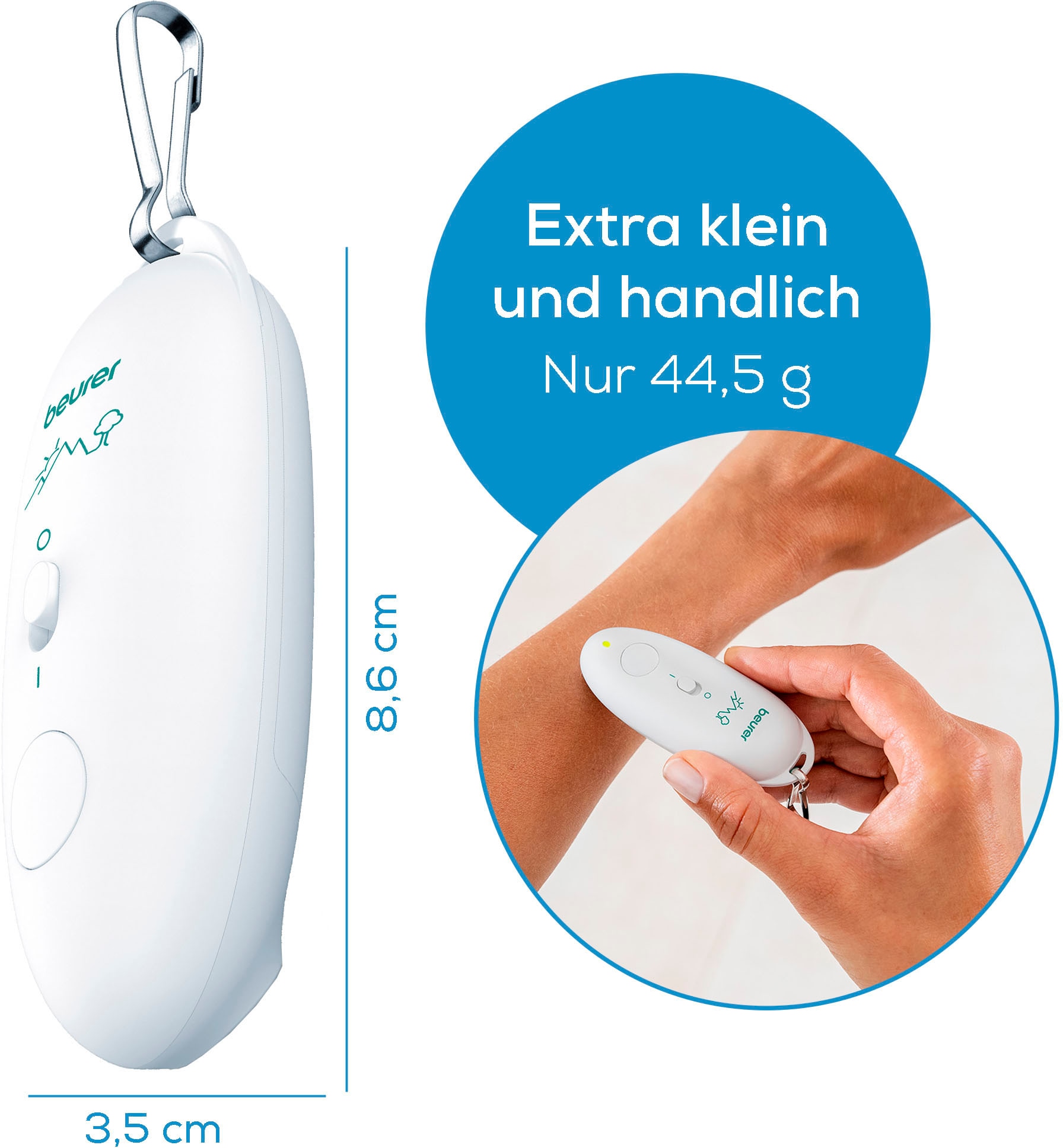 BEURER Insektenstichheiler »BiteX 10 Travel« Lindert Juckreiz u. Schwellungen, klein & handlich