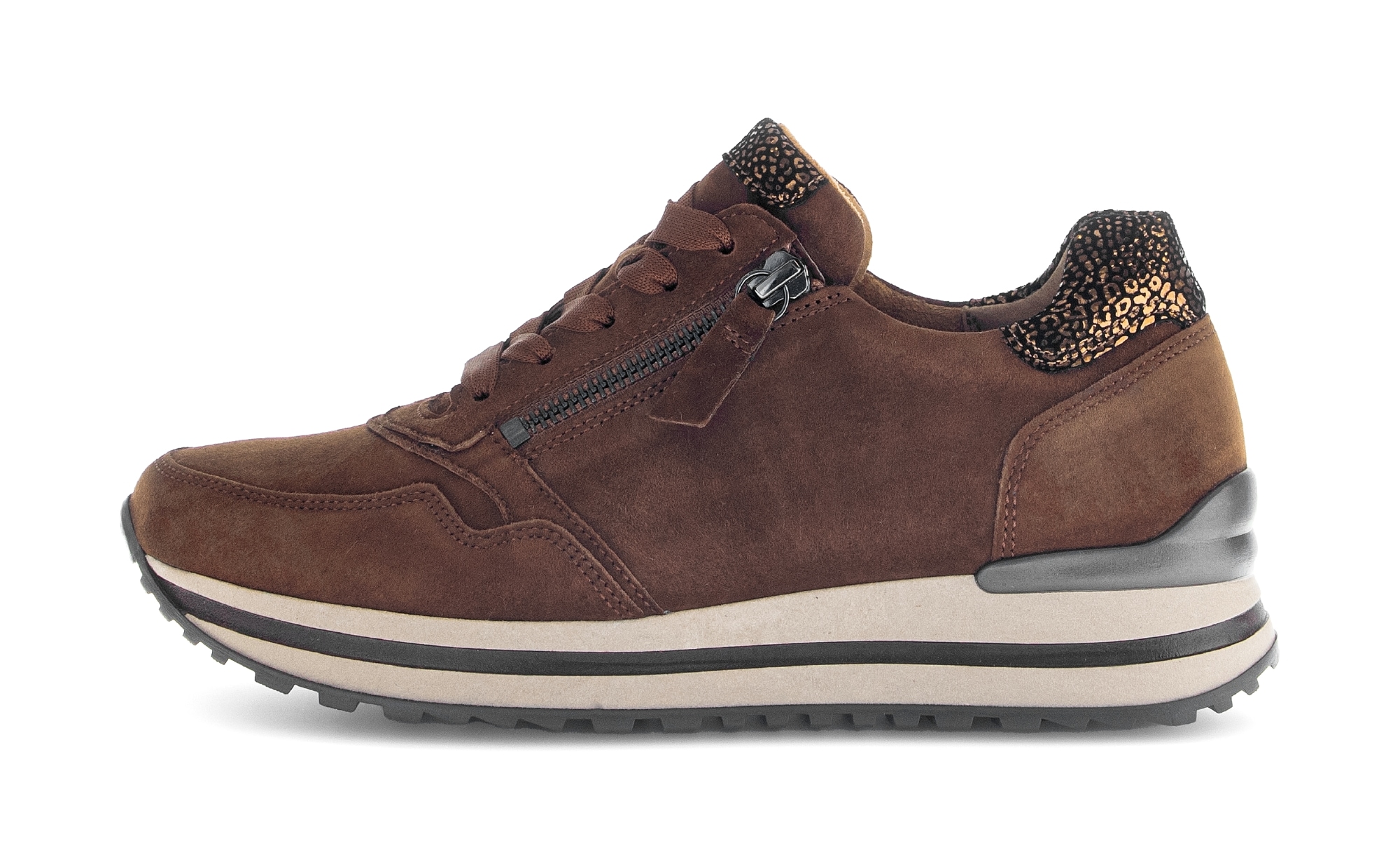 Gabor Keilsneaker »Turin«, Freizeitschuh, Halbschuh, Schnürer, gepolsterter Schaftrand, H-Weite