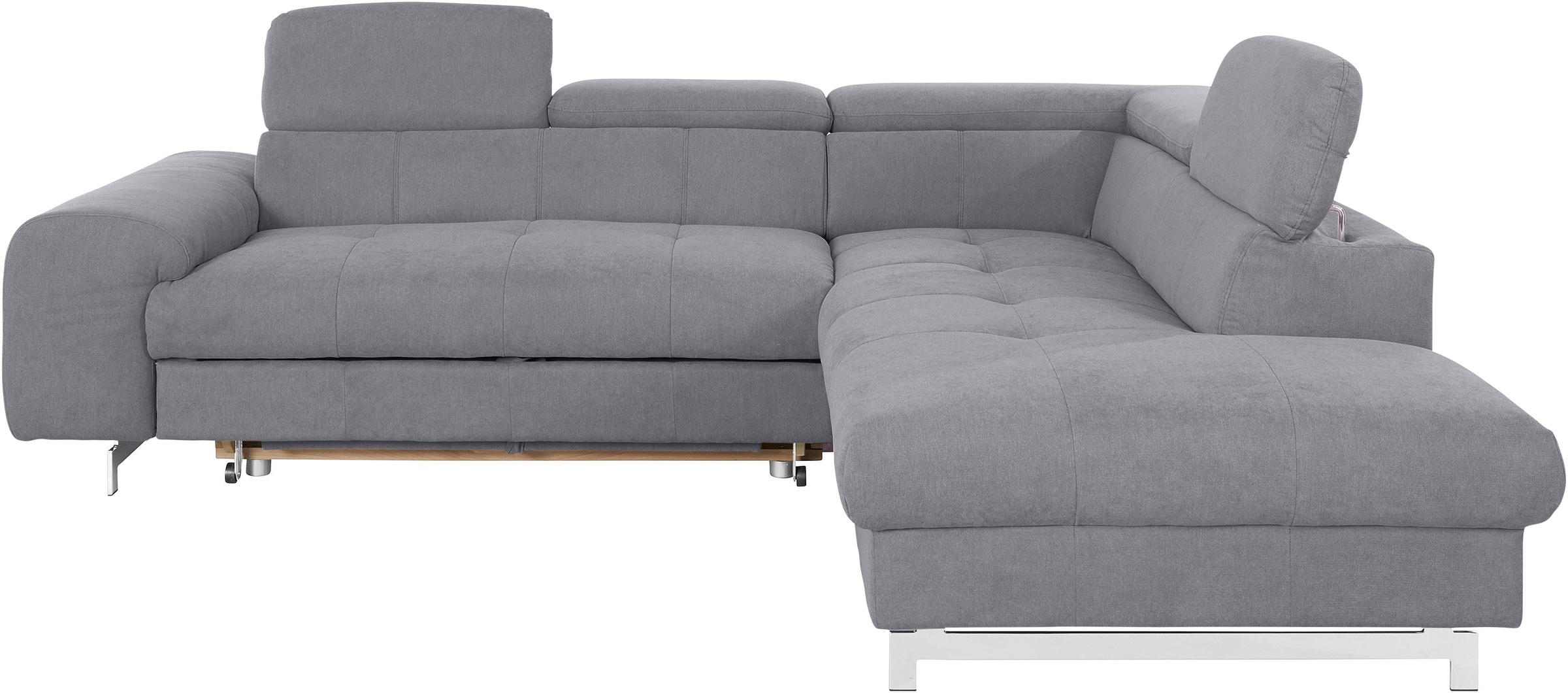 COTTA Ecksofa "Chef L-Form" mit Kopfteilverstellung, edle Metallkufen, wahl günstig online kaufen