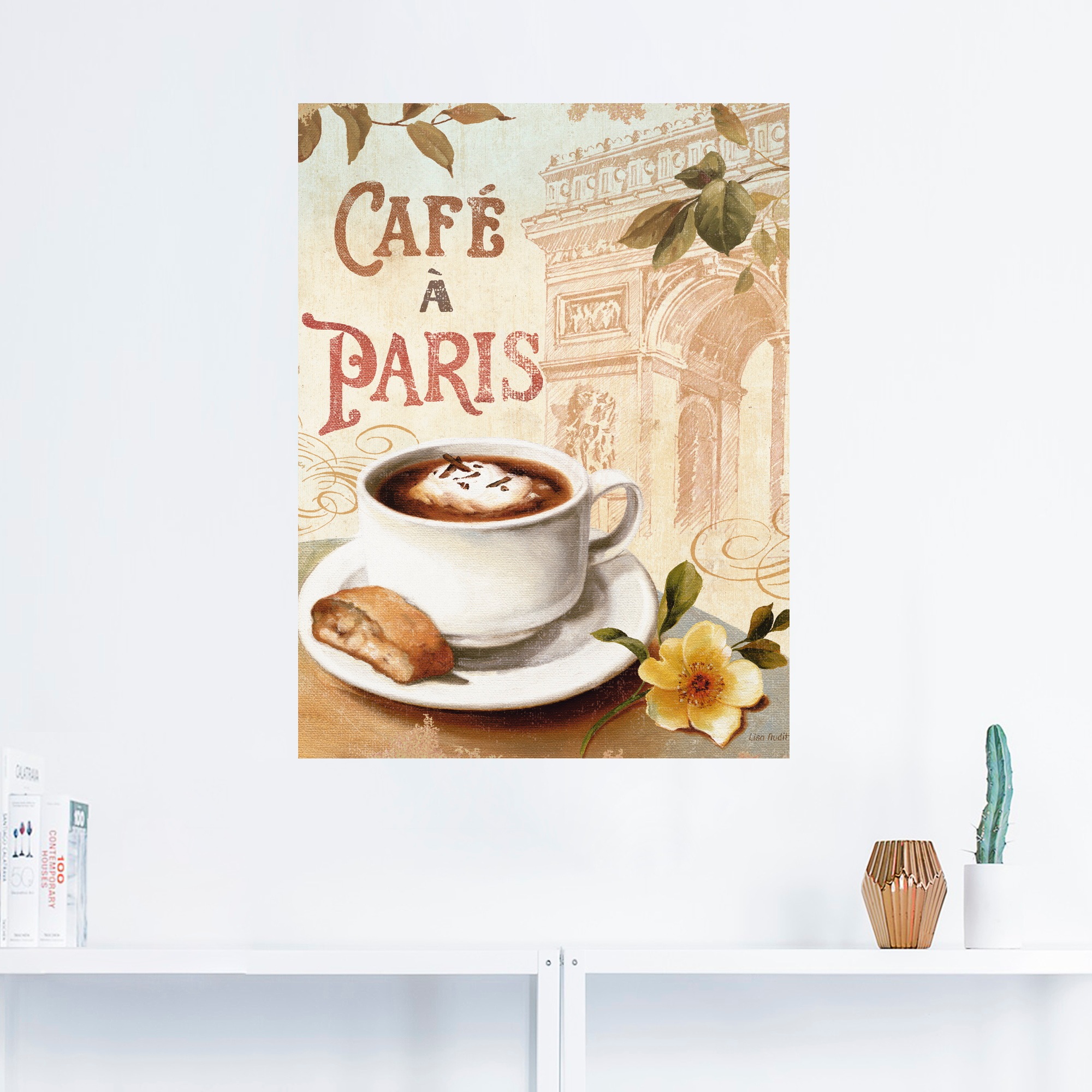 Artland Wandbild »Kaffee in Europa I«, Getränke, (1 St.), als Poster, Wandaufkleber in verschied. Größen