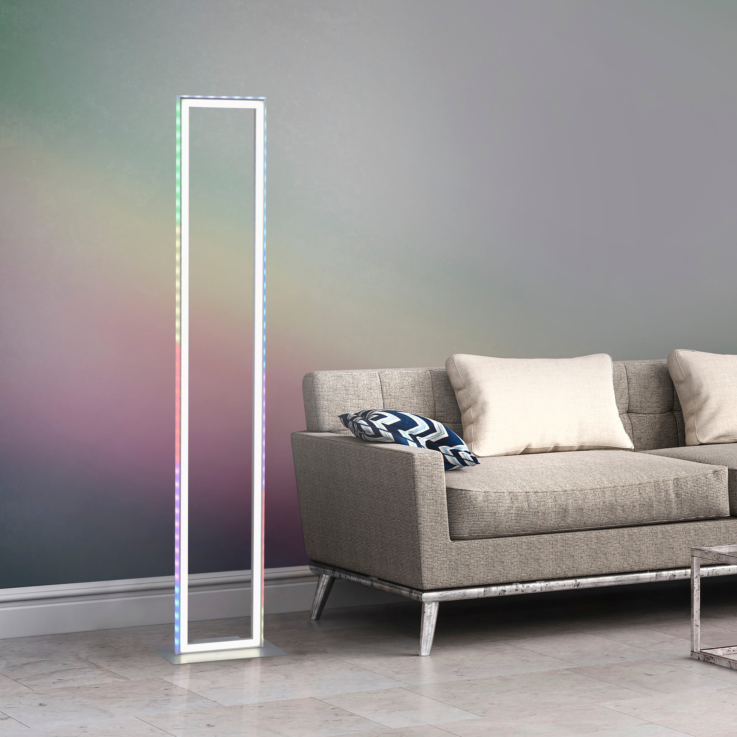 Downlight: LED Infrarot-Fernbed. Sidelight: home my Stehlampe »Luan«, flammig-flammig, 2 2700-5000K, bestellen inkl. Rainbow-RGB, auf Rechnung