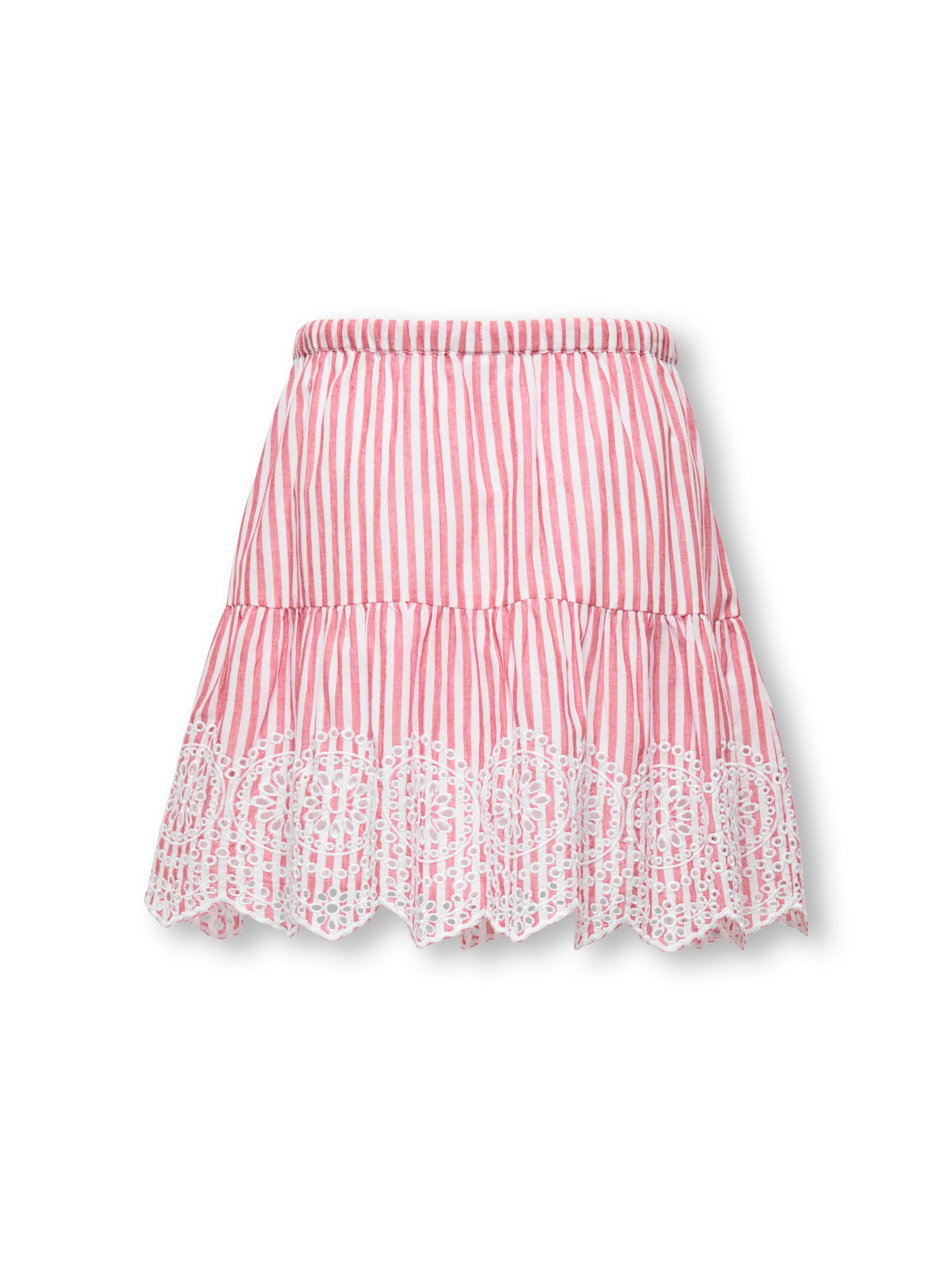 KIDS ONLY Volantrock »KOGBONDI LIFE EMB SKIRT WVN« 1 mit Spitzenkante