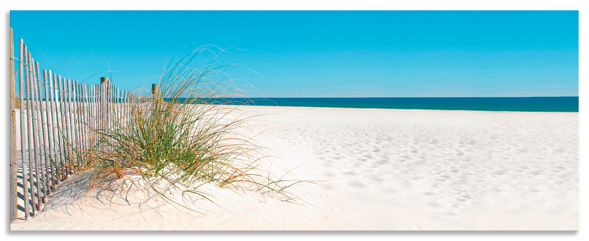 Artland Küchenrückwand "Schöne Sanddüne mit Gräsern und Zaun", (1 tlg.), Al günstig online kaufen