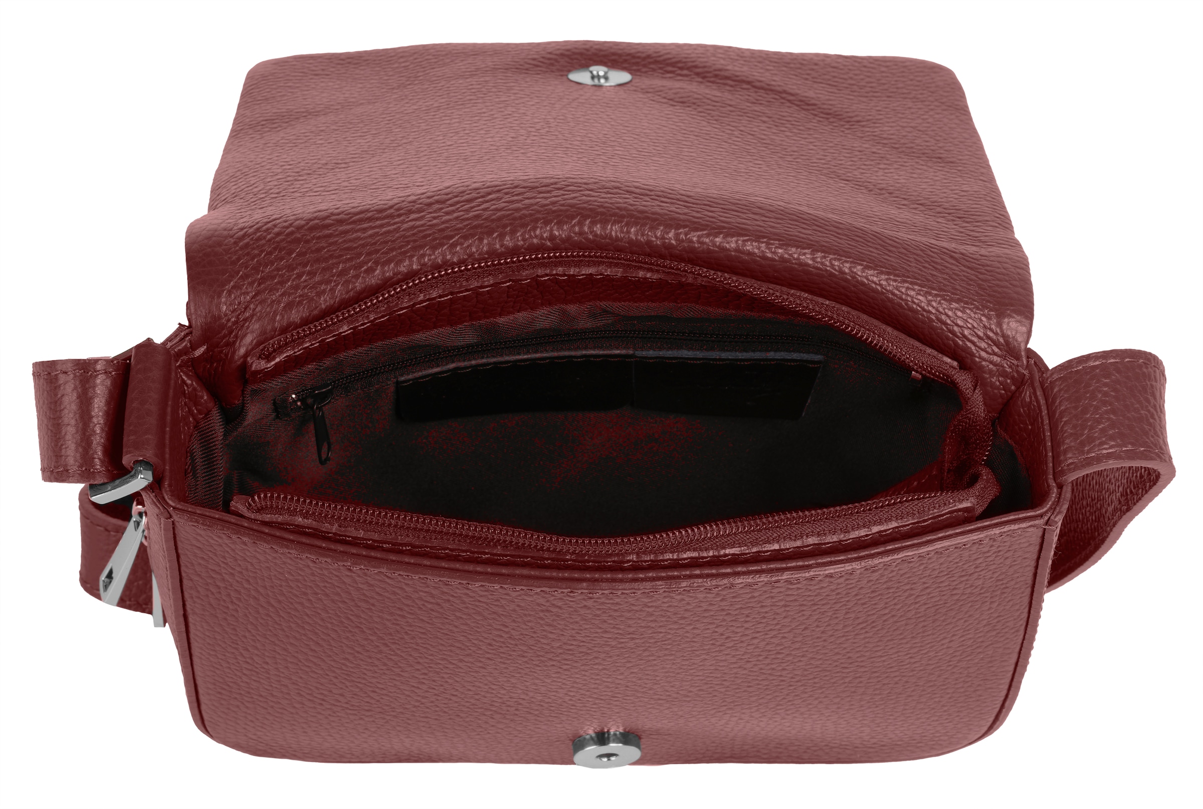 Cluty Henkeltasche, echt Leder, Made in Italy
