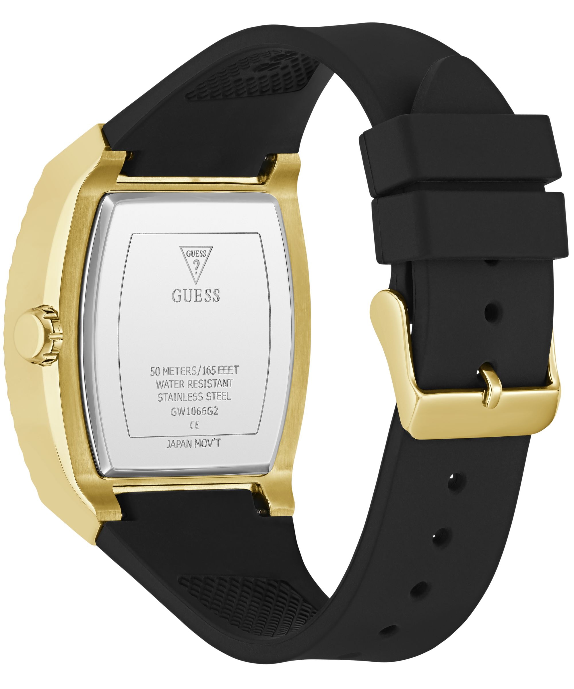 Guess Quarzuhr »PHOENIX« Armbanduhr, Herrenuhr, Silikonarmband, analog