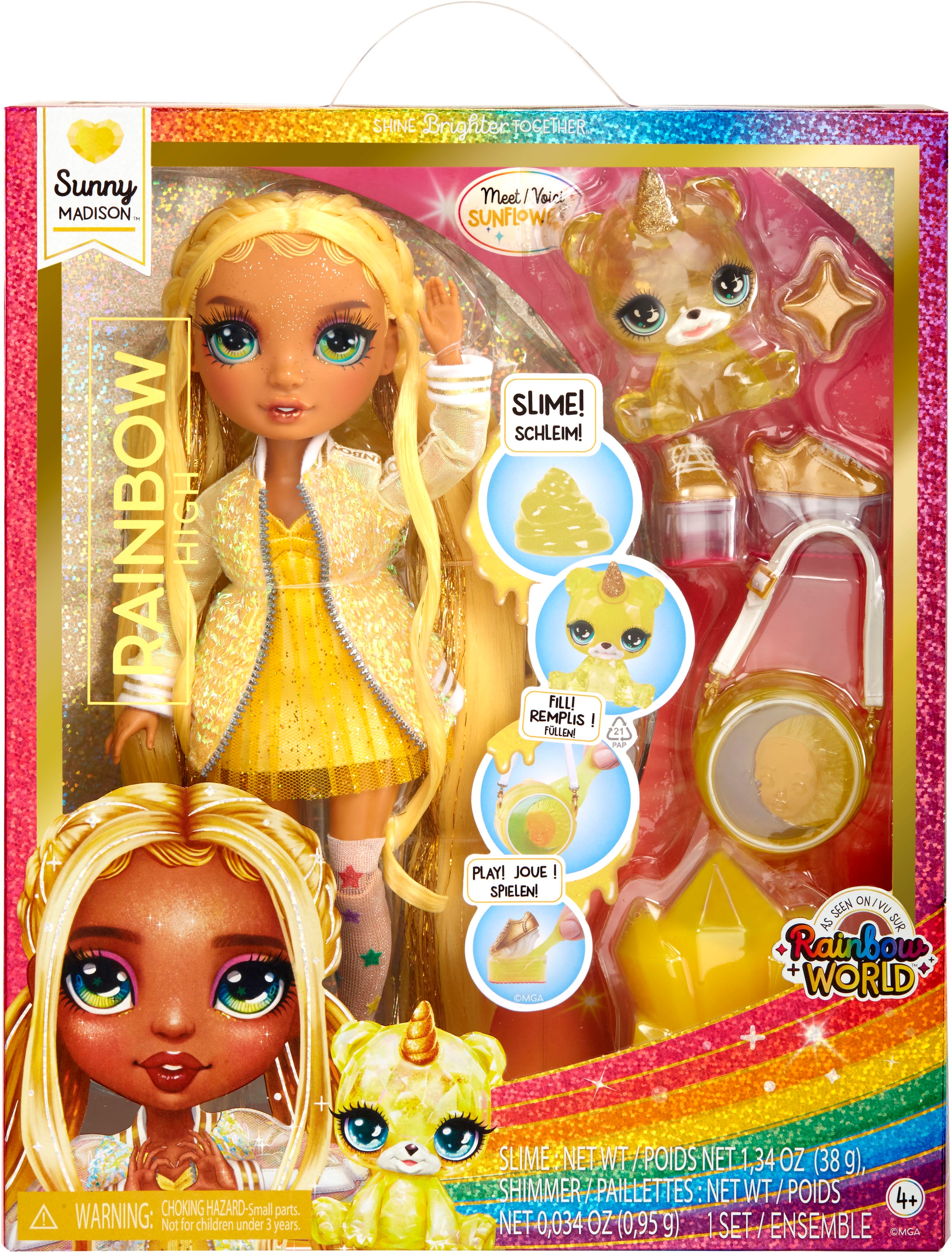 RAINBOW HIGH Anziehpuppe »Classic Rainbow Fashion Doll- Sunny (yellow)«