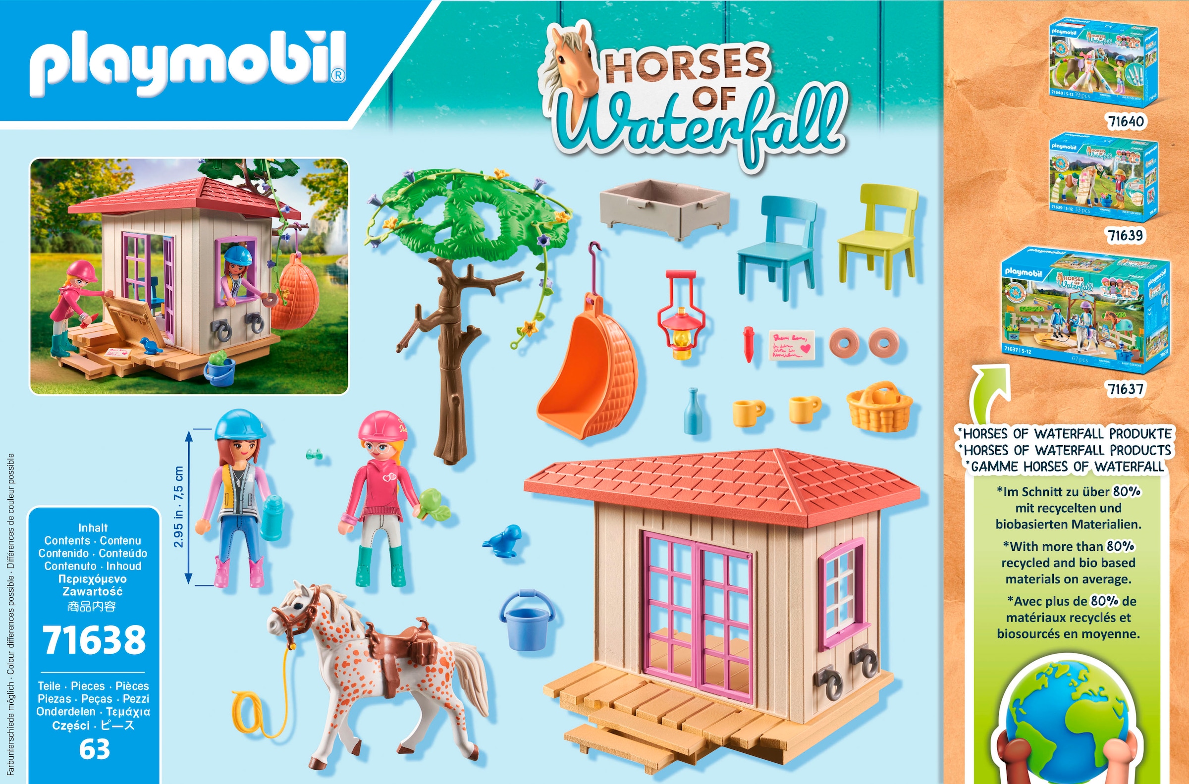 Playmobil® Konstruktions-Spielset »Geheimes Clubhaus für Pferdefans (71638), Horses of Waterfall« Made in Europe