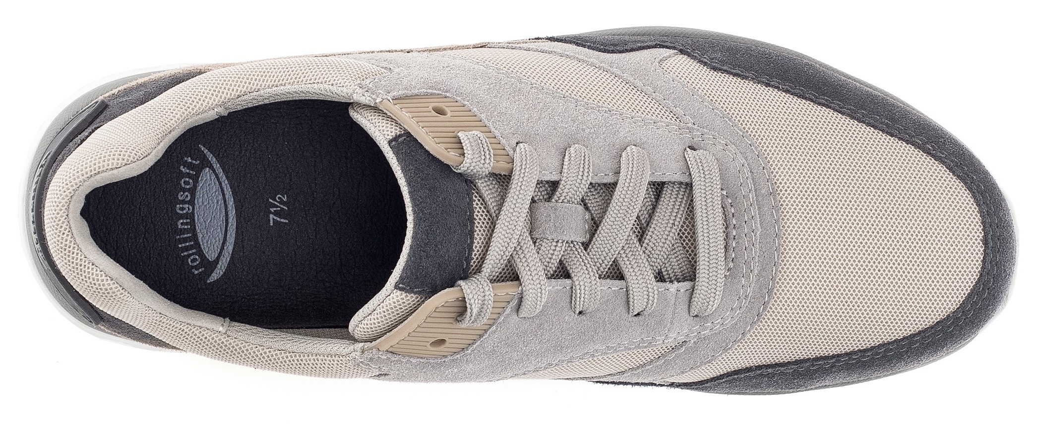 Gabor Rollingsoft Keilsneaker  , Freizeitschuh, Halbschuh, Schnürschuh mit Wechselfußbett, Weite G