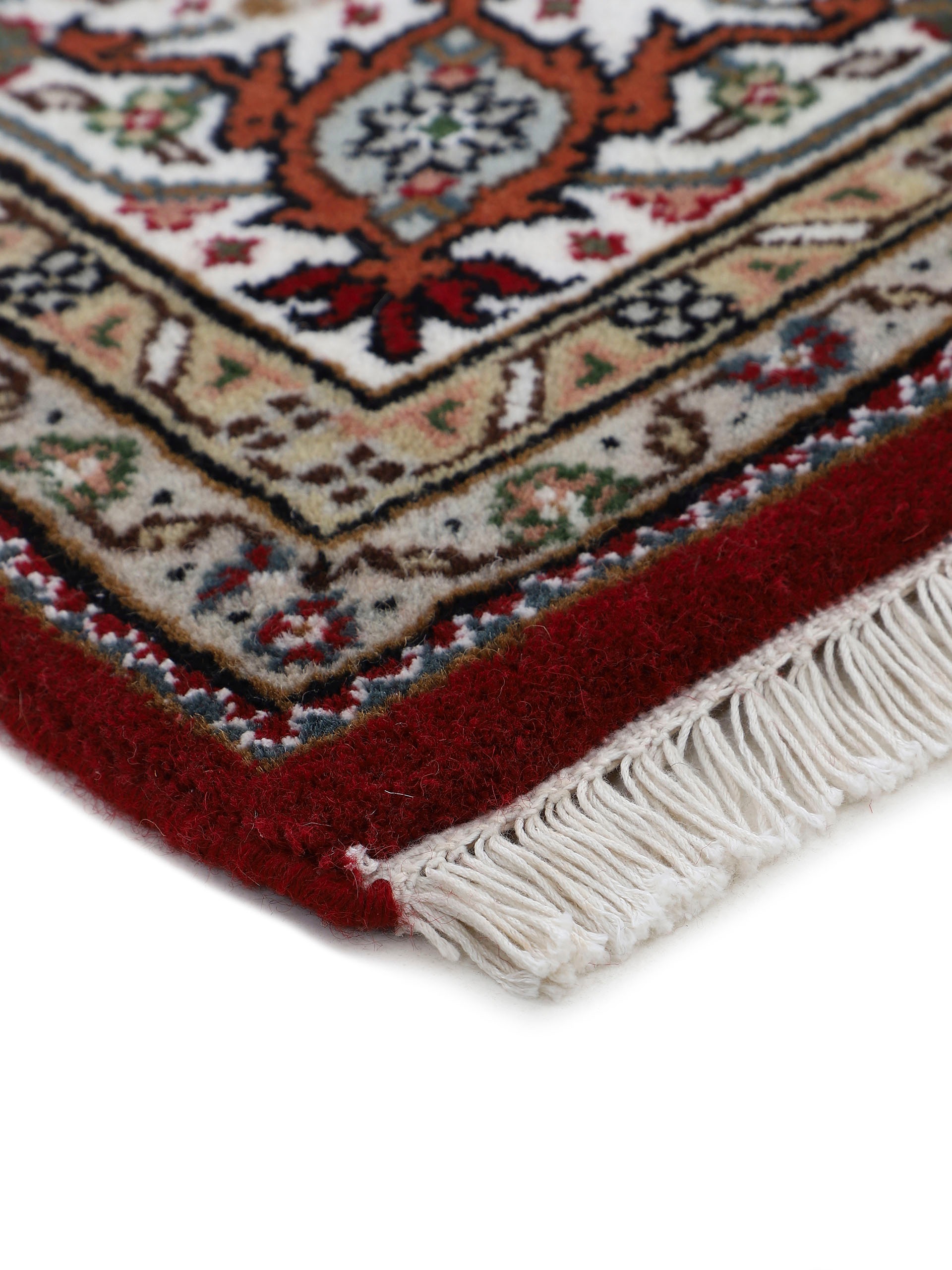 Woven Arts Läufer »Orientteppich Tabriz Mahi«, rechteckig, 15 mm Höhe, handgeknüpft, Wohnzimmer, reine Wolle für ein warmes Raumklima
