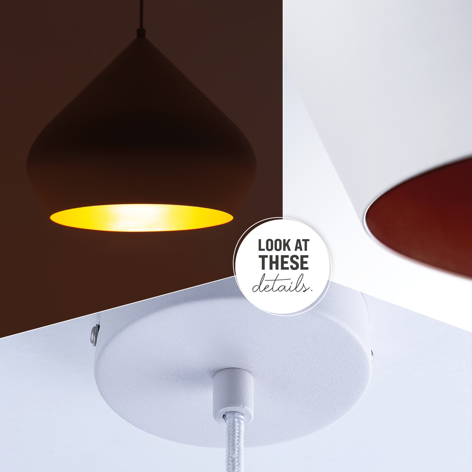 Paco Home Pendelleuchte »Alex«, 1 flammig, Leuchtmittel E27 | ohne Leuchtmittel, Küchenlampe Hängelampe Esszimmer Esstischlampe Industrial Ø 38cm